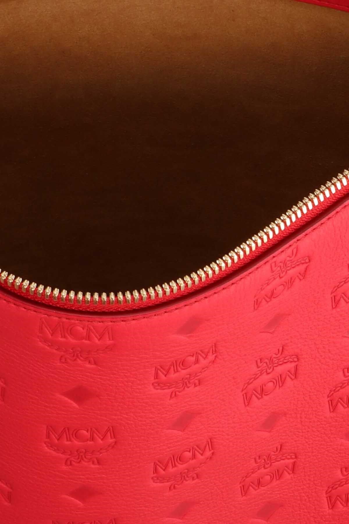 Mcm Klara Medium Shoulder Bag In Red