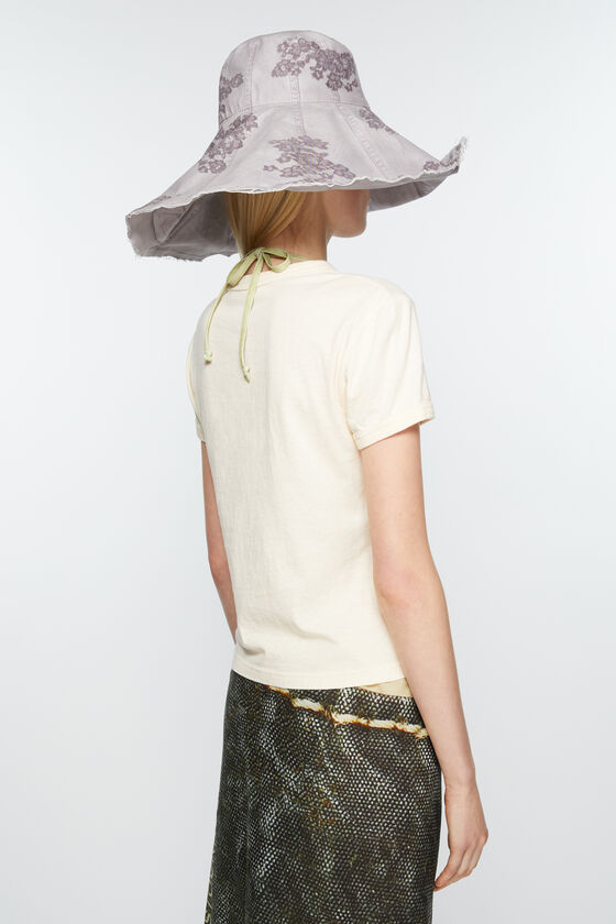Acne Studios Printed Cotton-jersey T-shirt In White