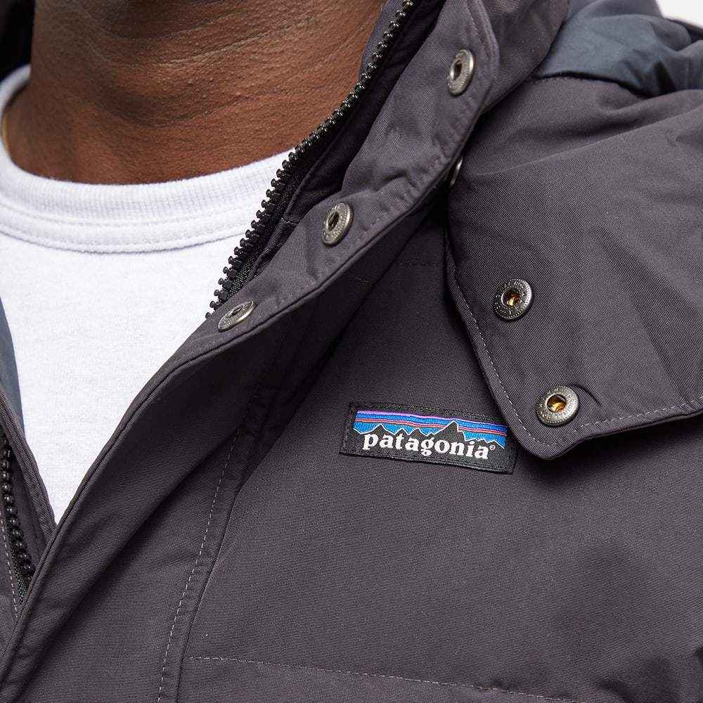 Patagonia Downdrift Down-filled Hooded Jacket In Black