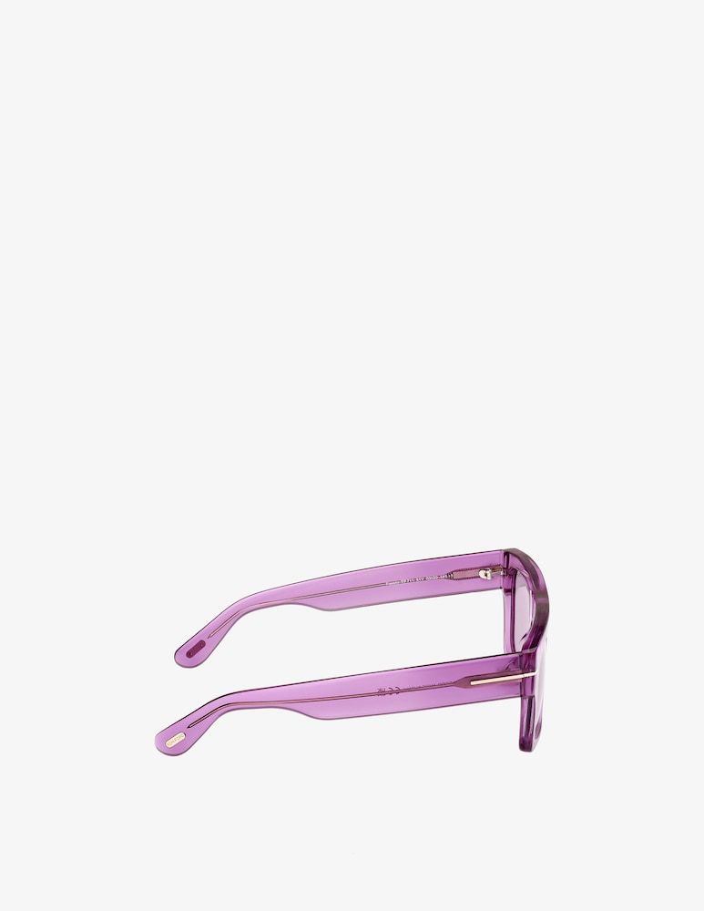 Tom Ford Logo Sunglasses In Purple