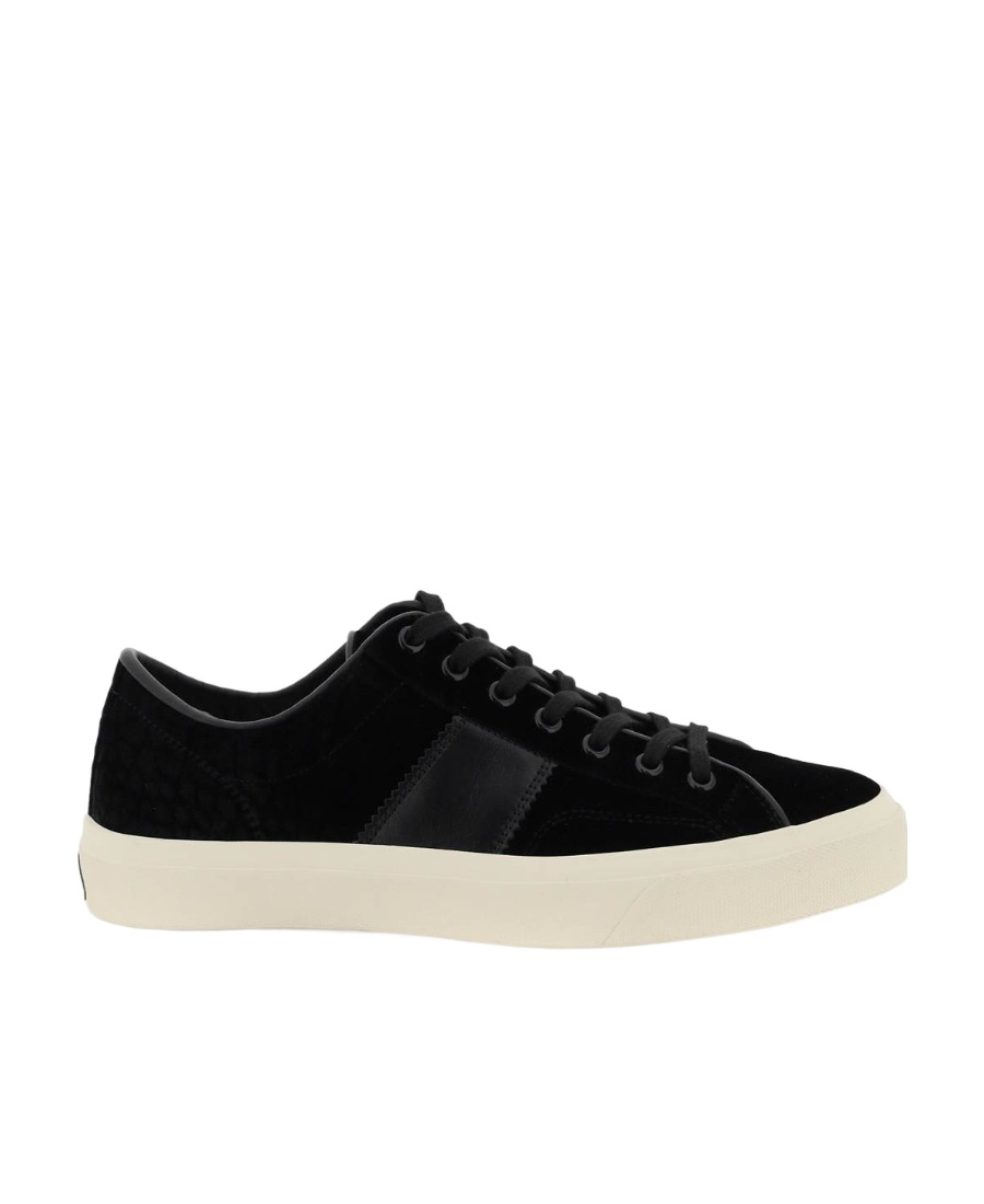 Tom Ford Logo-print Low-top Sneakers In Black