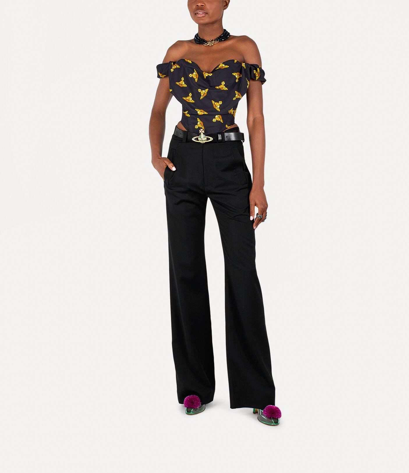 Vivienne Westwood Straight Casual Pants In Black