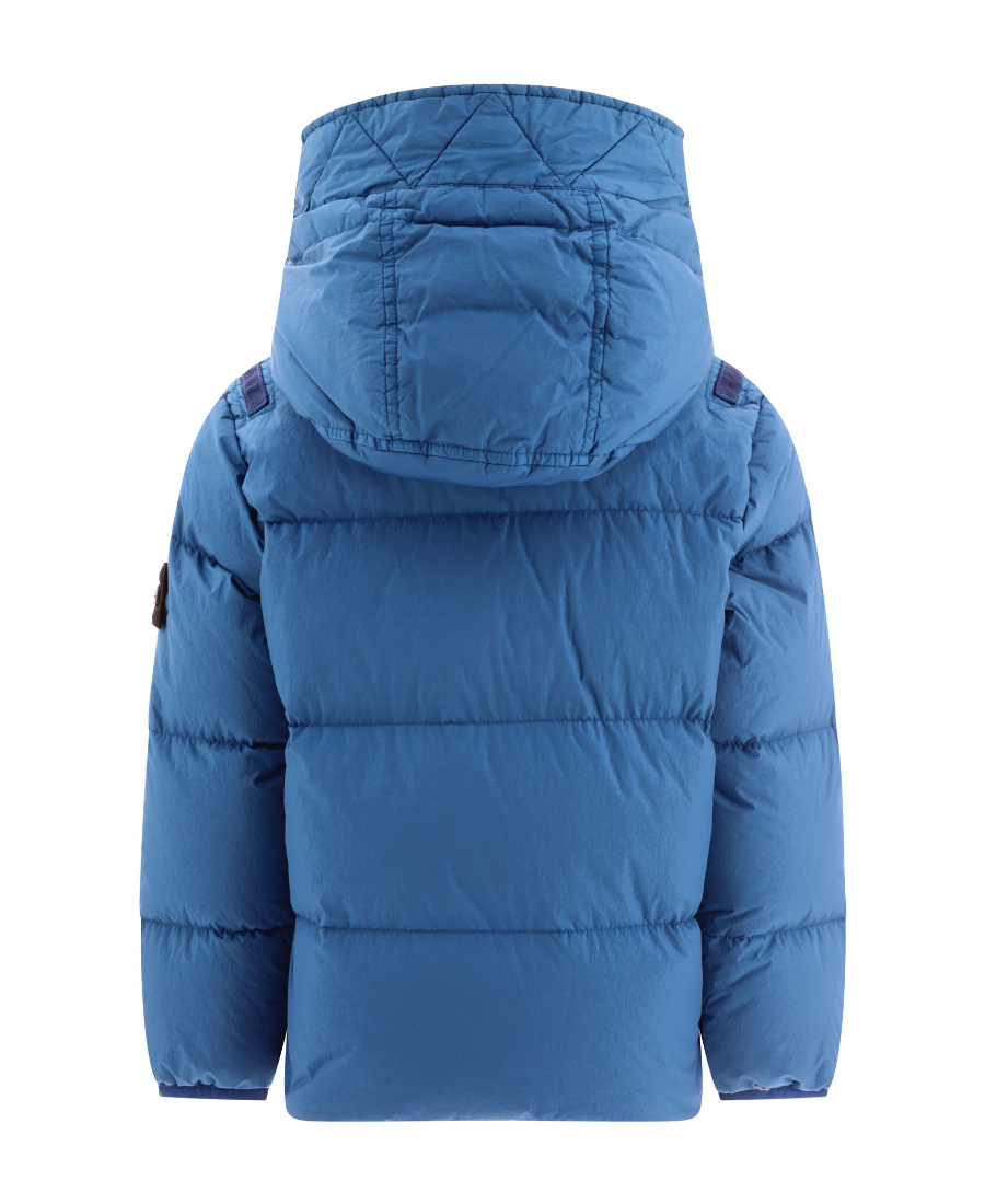 Stone Island Compass-badge Padded Jacket In Blue