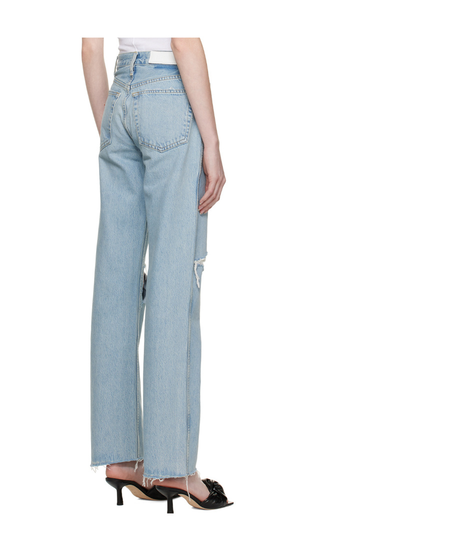 Re/done 90s High Rise Loose Jeans In Blue