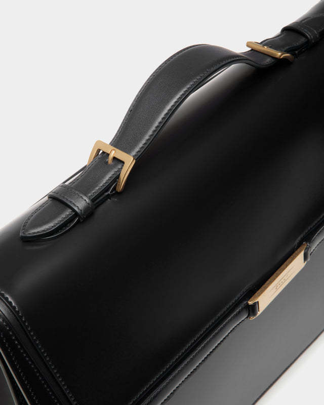 Bally Flip Shoulder Bag In Black
