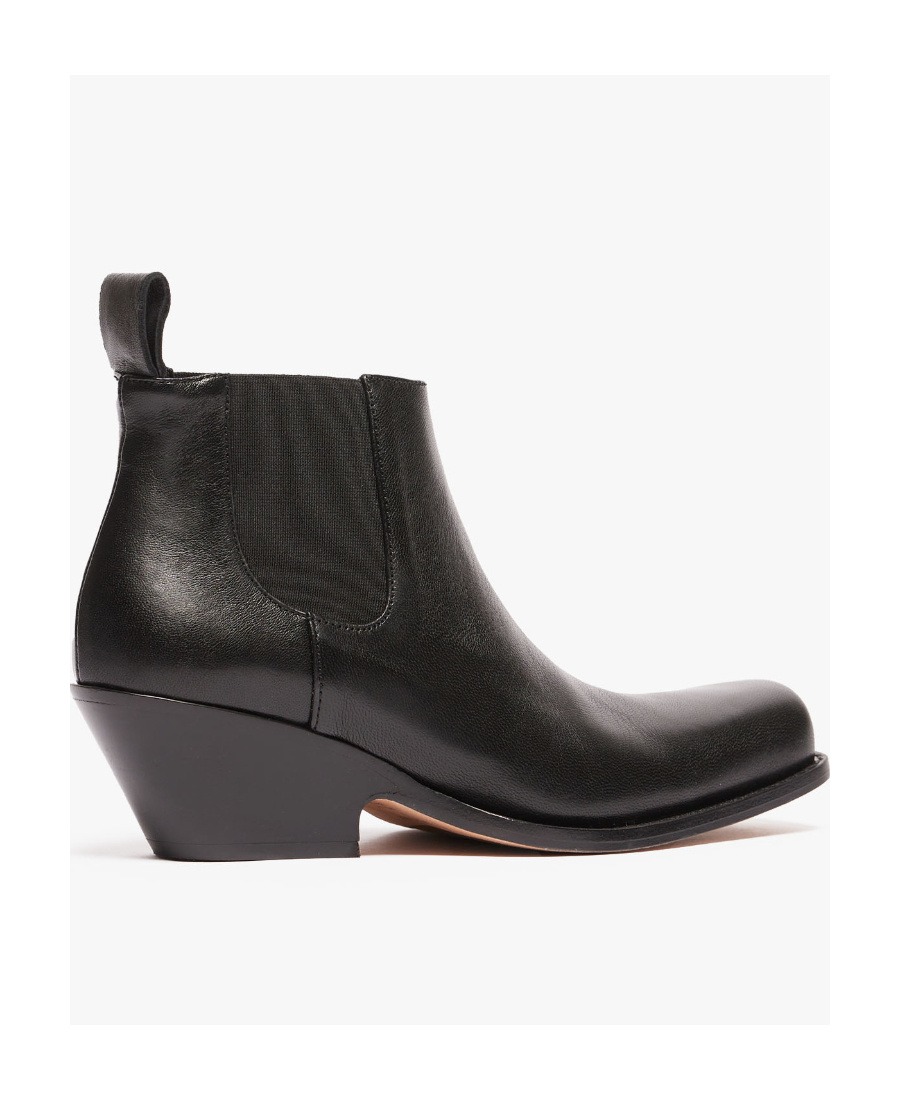 Sportmax Loose And Tight Inlaid Short Boots In Black