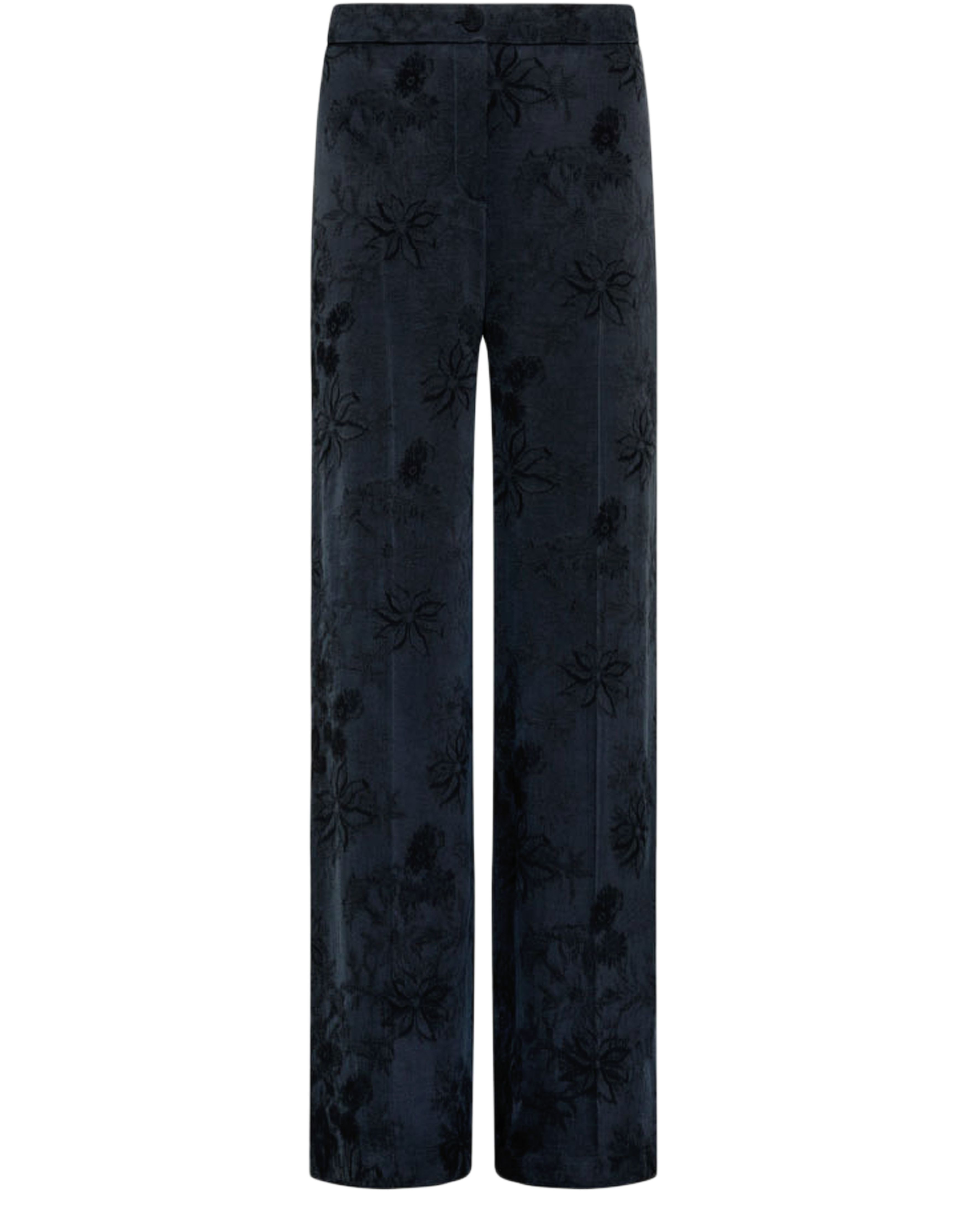 Momoní Wide-leg Casual Pants In Black