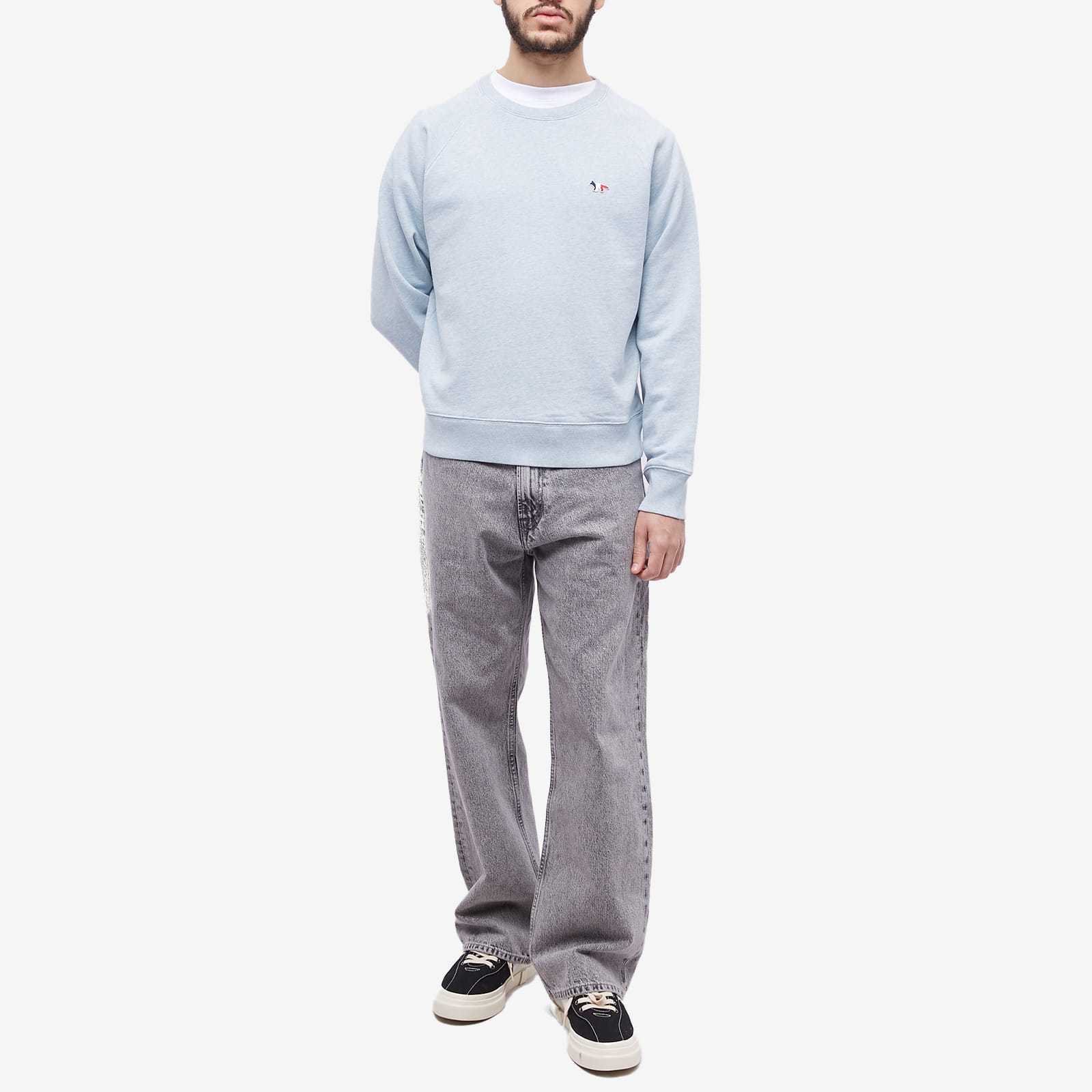 MAISON KITSUNÉ LOGO-PATCH COTTON JUMPER