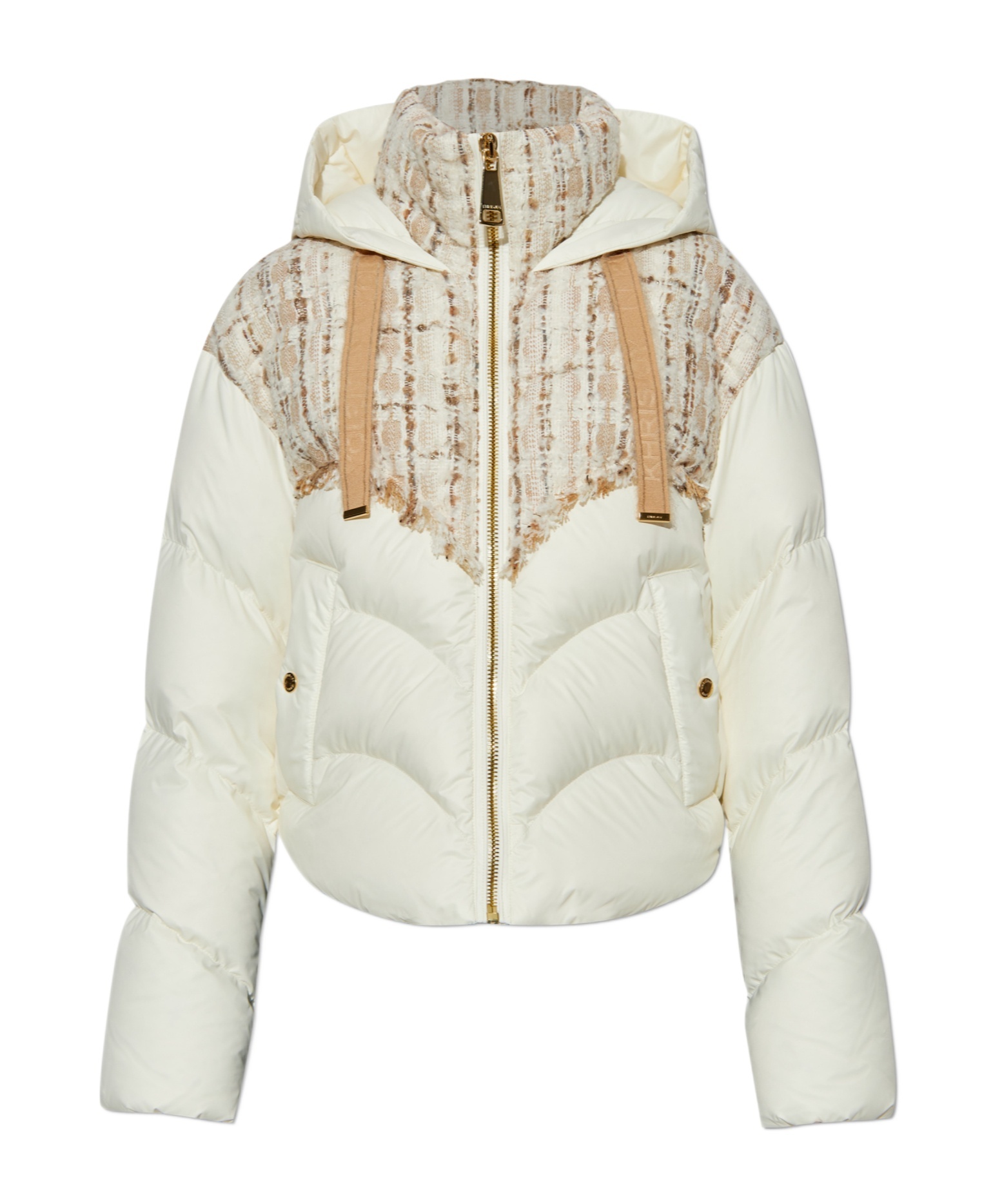 Khrisjoy Woman Puffer Ivory Size 00 Polyamide, Wool, Acrylic, Polyester, Viscose In White