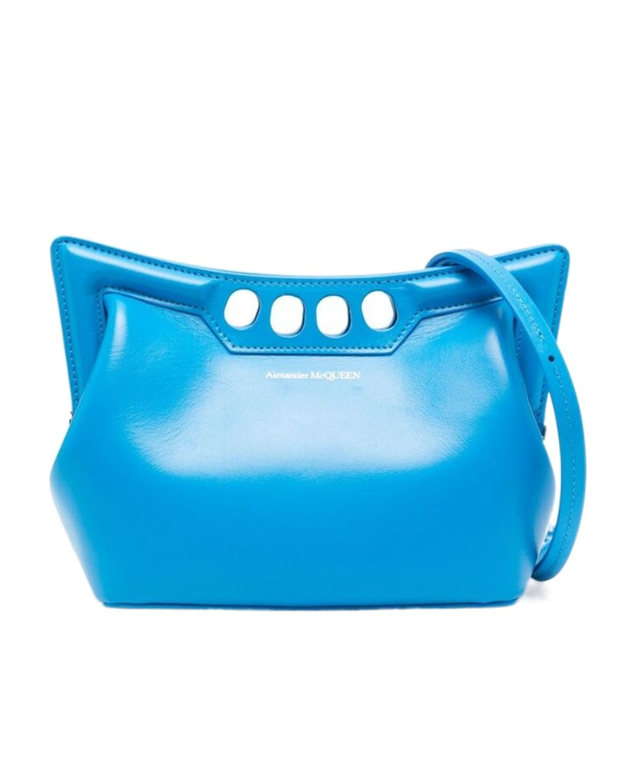 Alexander Mcqueen Kleine The Peak Schultertasche In Blue