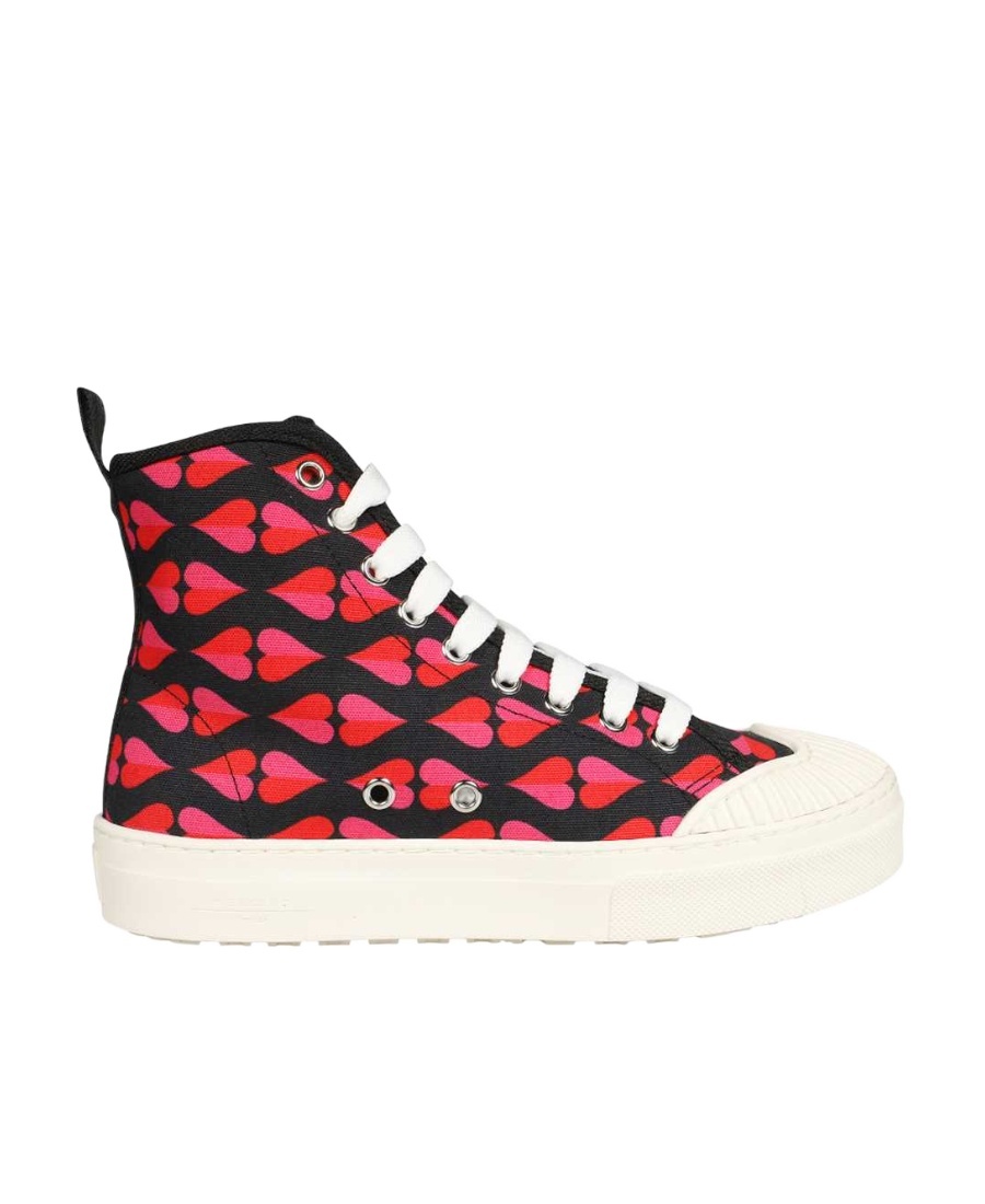 Weekend Max Mara Round-headed High-top Casual Shoes In White