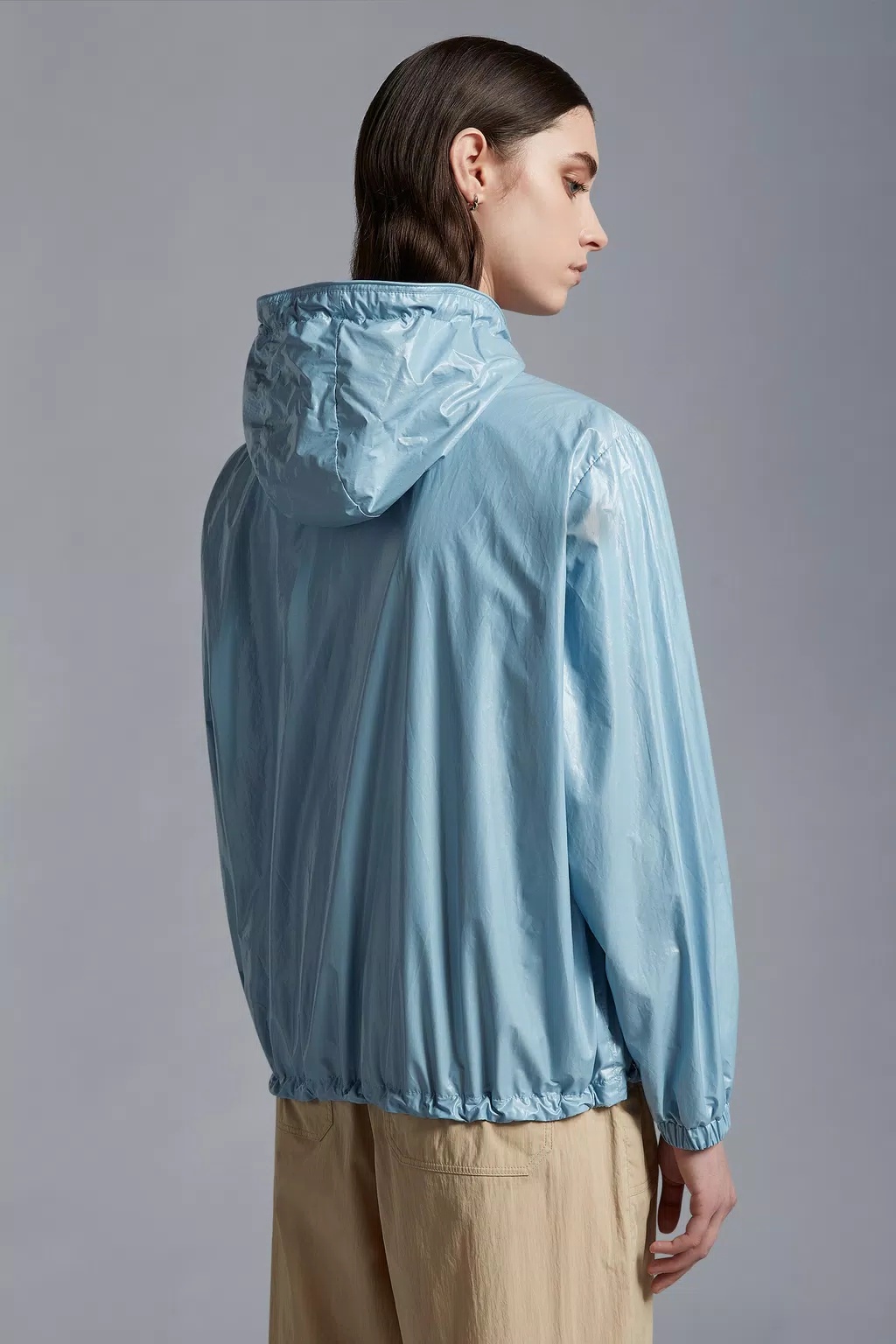 Moncler Wuisse Hooded Jacket In Blue