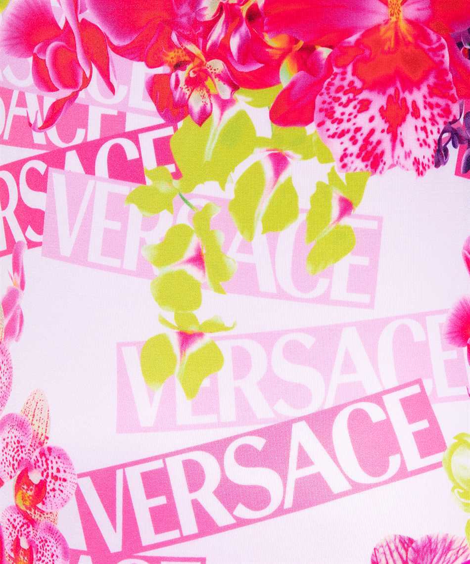 VERSACE ORCHID-PRINT REVERSIBLE SWIMSUIT 