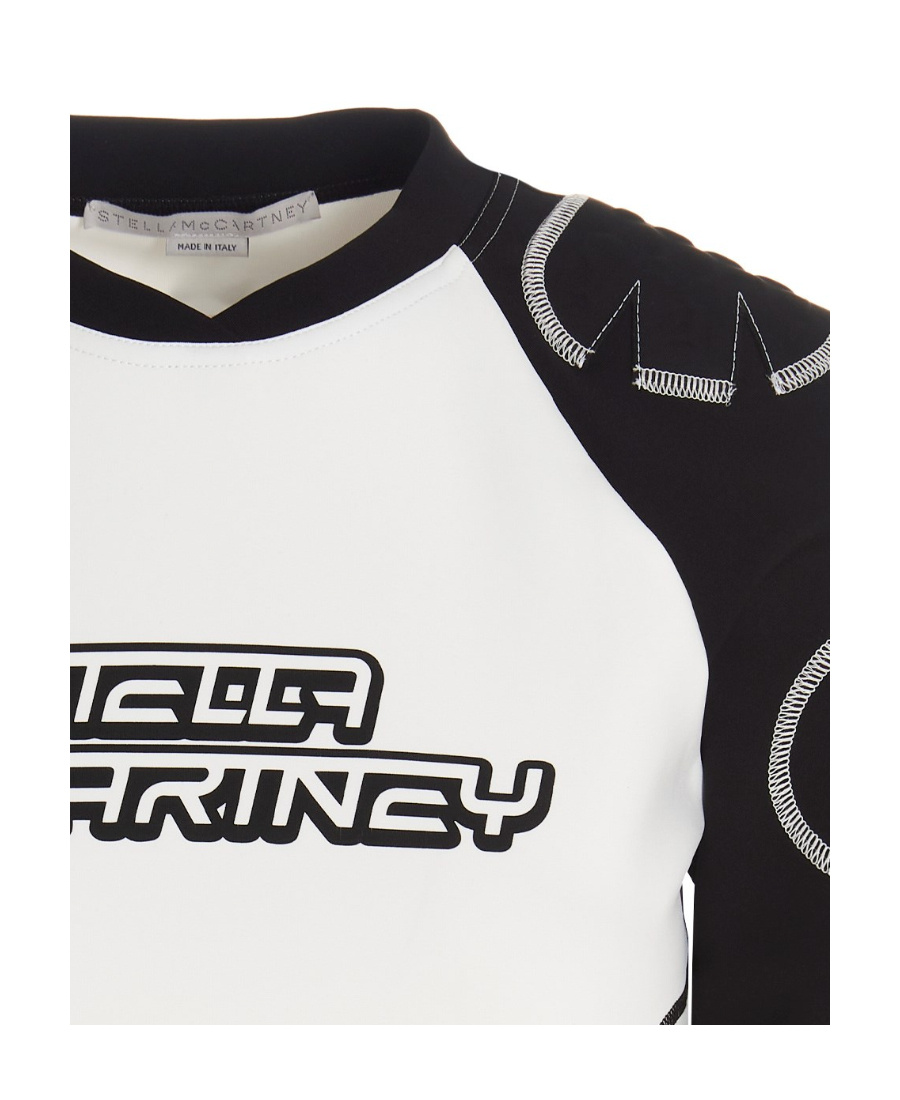 Shop Stella Mccartney Logo-print Short-sleeve T-shirt In White