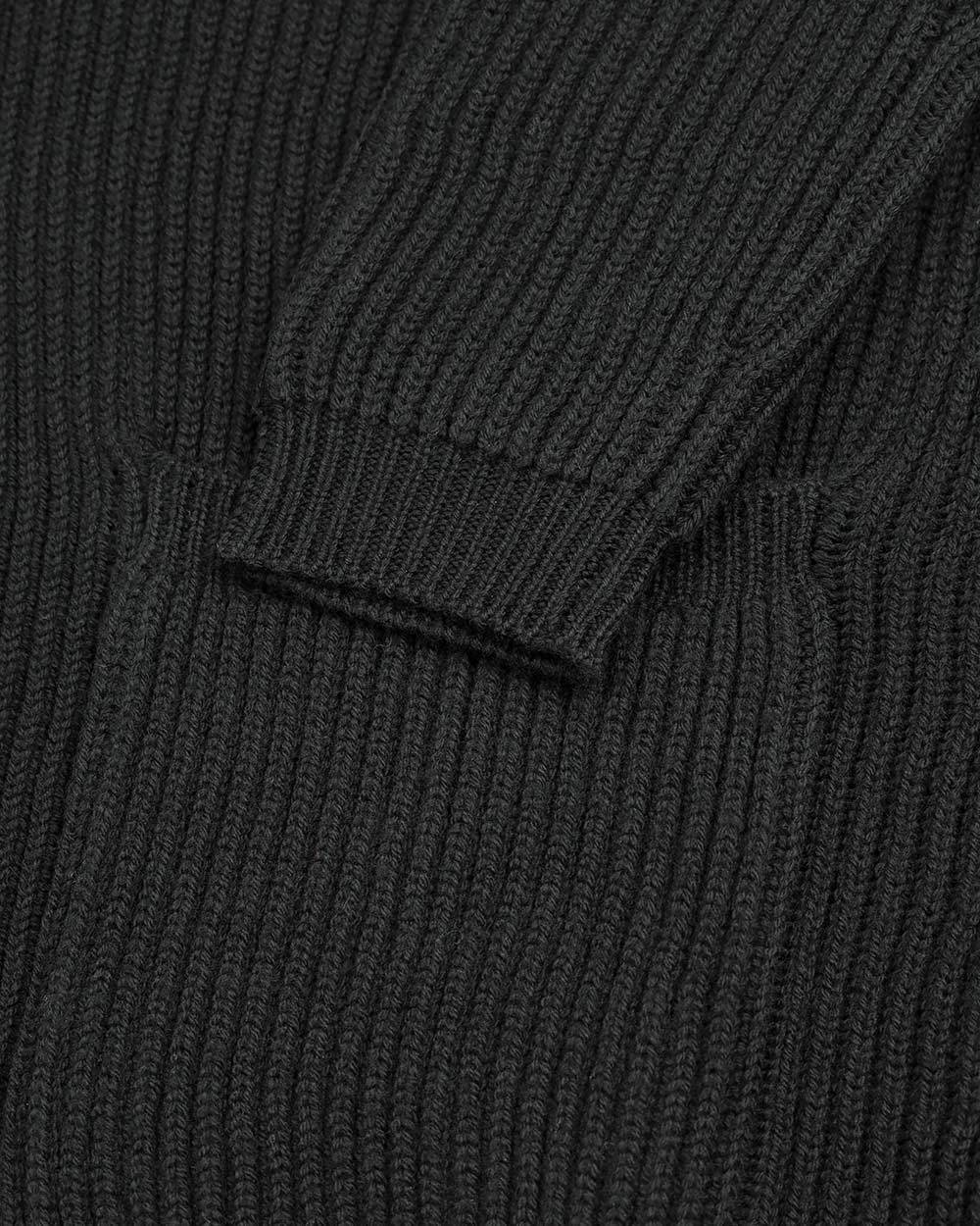 Max Mara Lapel Cardigan In Black