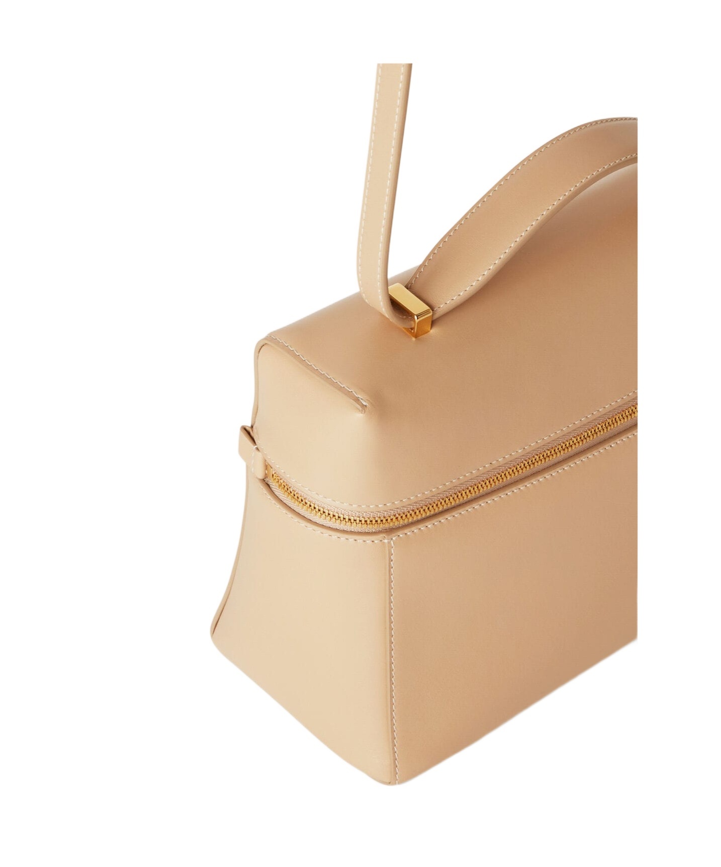 Loro Piana Zip-open Shoulder Bag In Light Frankincense Yellow/sun Gold