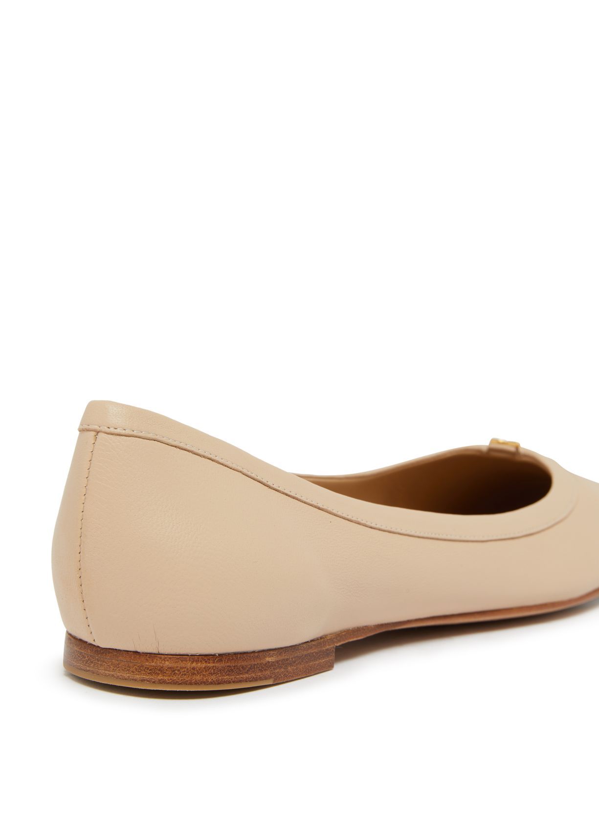 Shop Chloé Round Head Ballet Shoes In Nude