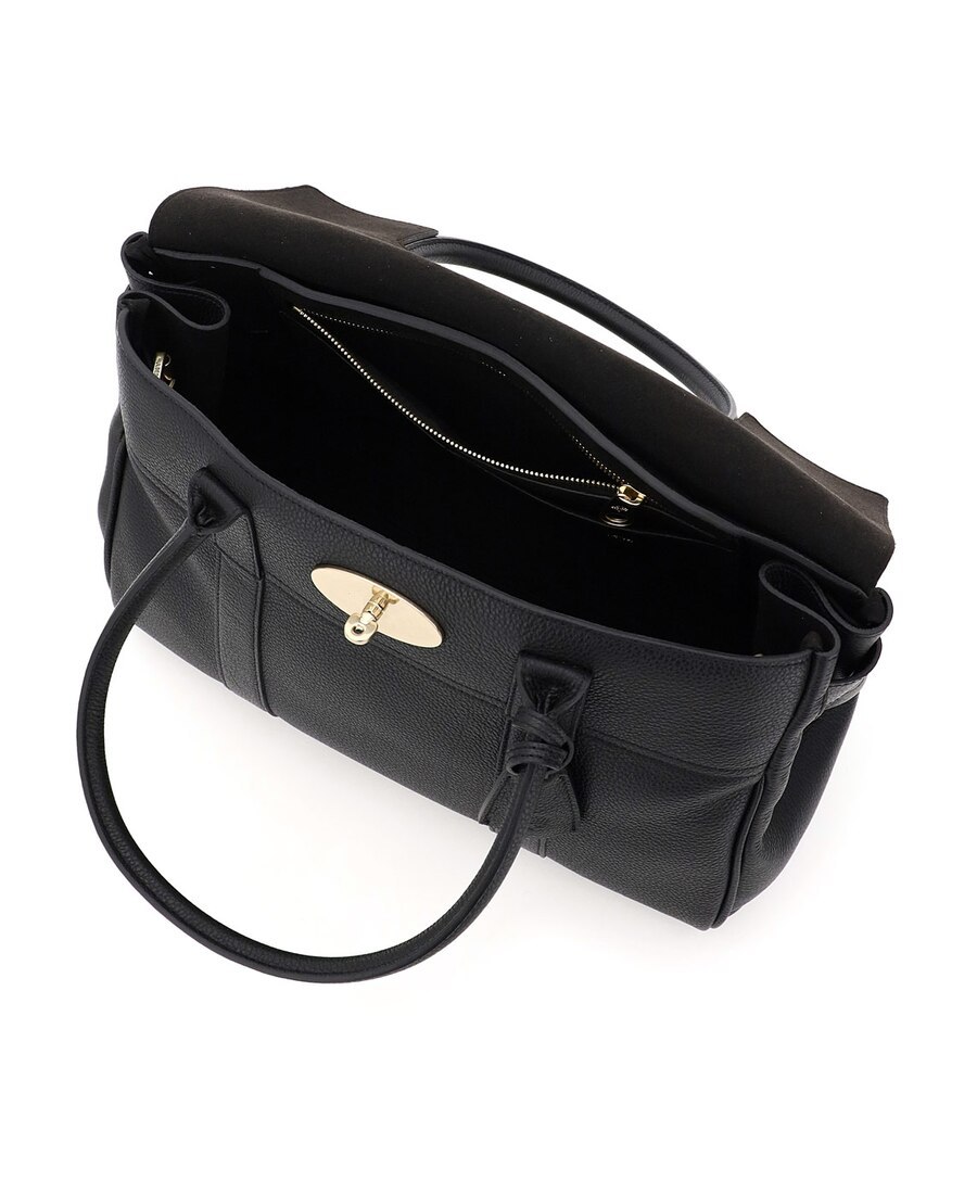 Mulberry Structured Silhouette Top Handle Gold-tone Hardware In Black