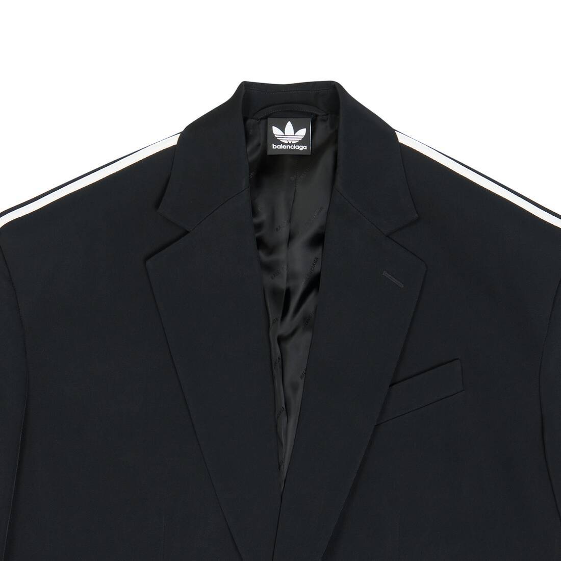 BALENCIAGA X ADIDAS STRIPED BLAZER