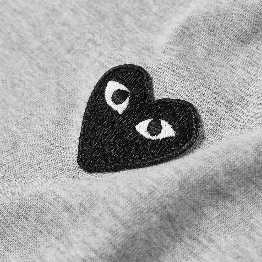 Comme Des Garçons Play Crew Neck Lightweight Long Sleeves Regular Fit In Gray