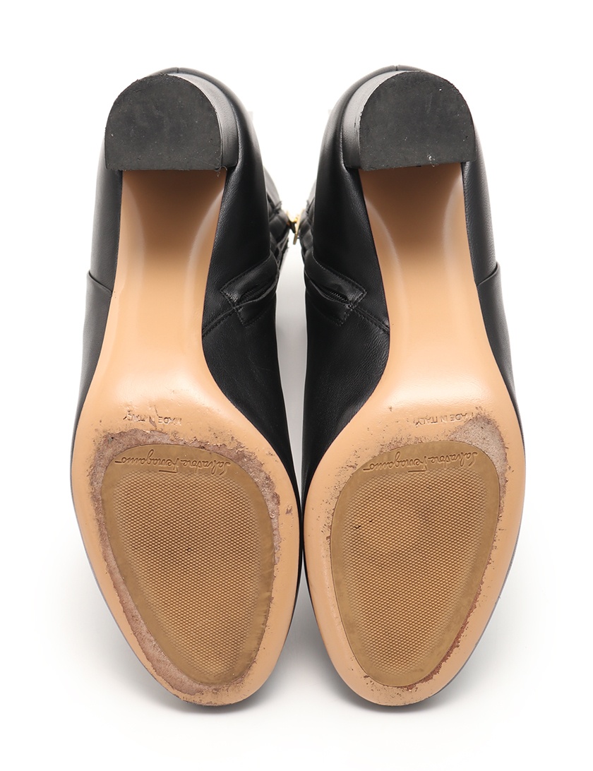 Ferragamo Fiamma High-heeled Boots In Black
