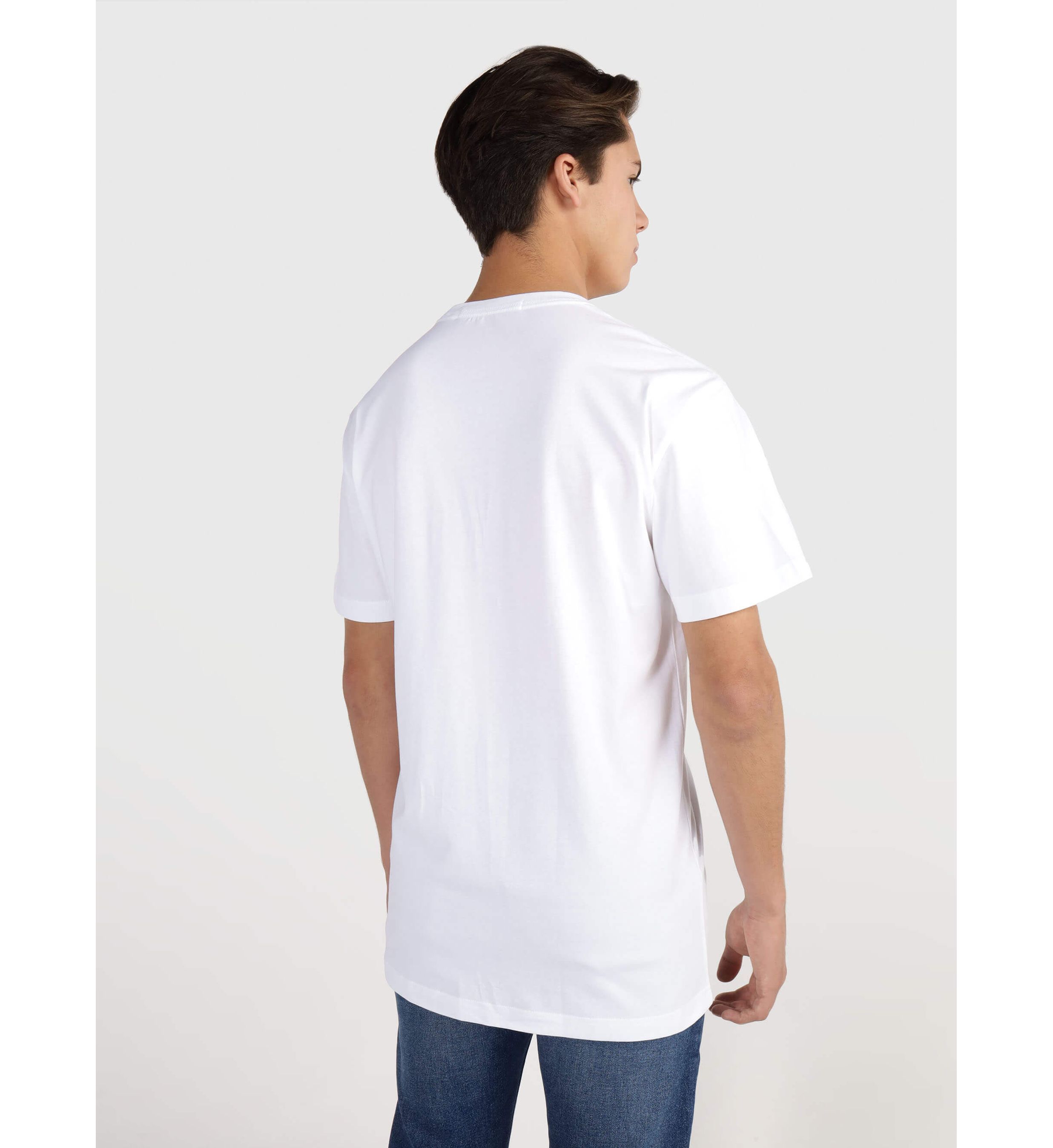 Calvin Klein Jeans Est.1978 Stencil Blocking Logo-print T-shirt In White