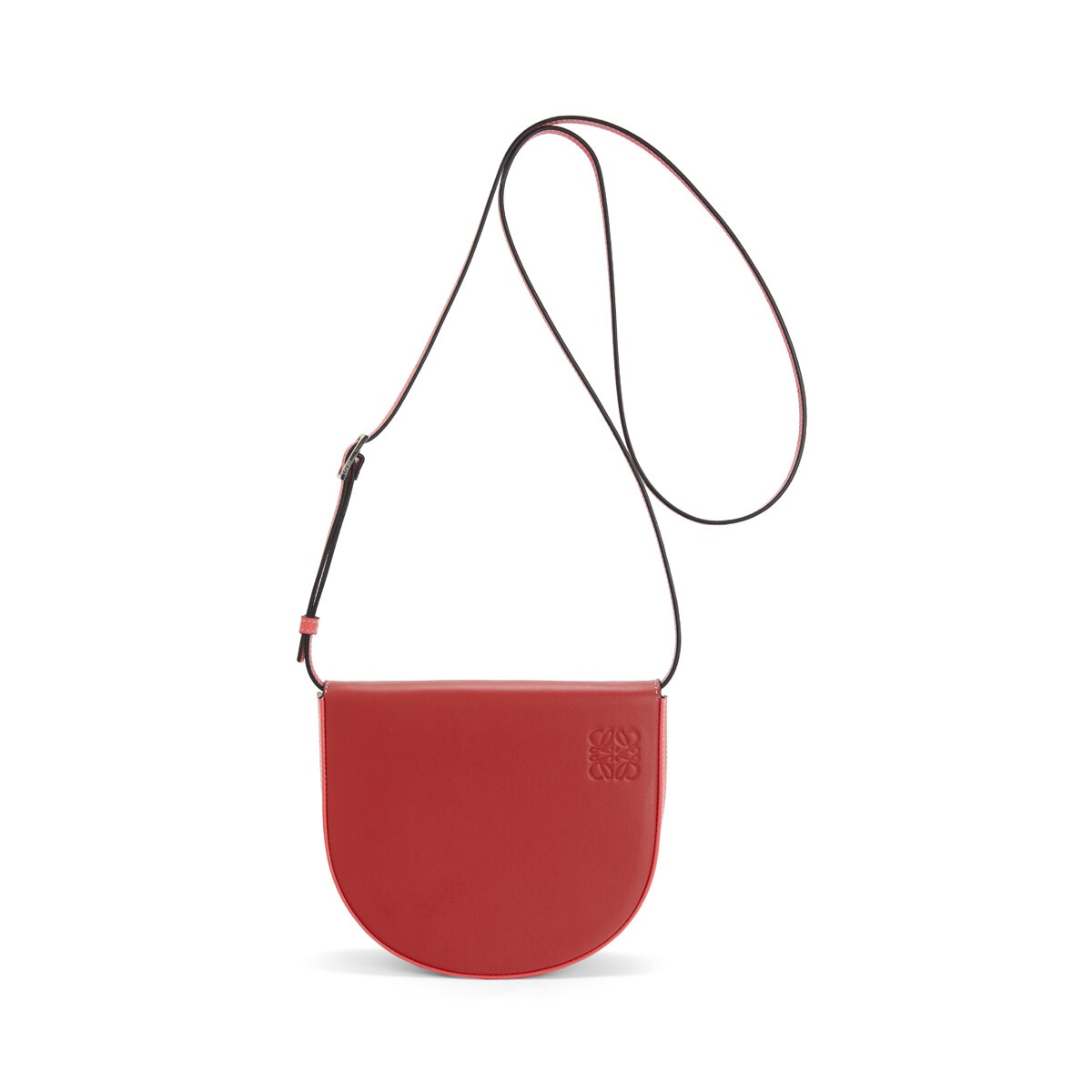 Loewe Heel Duo Crossbody Bag In Red