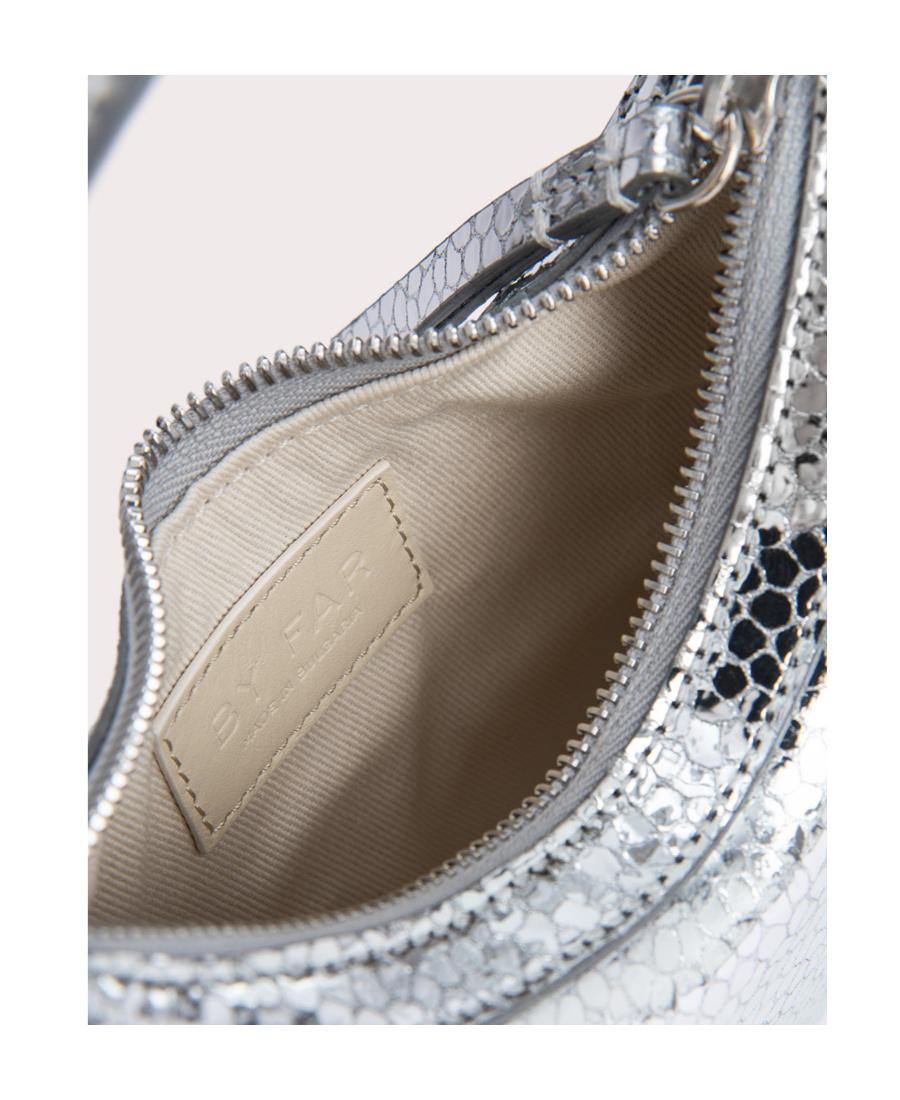 By Far Logo Shoulder Bag In White