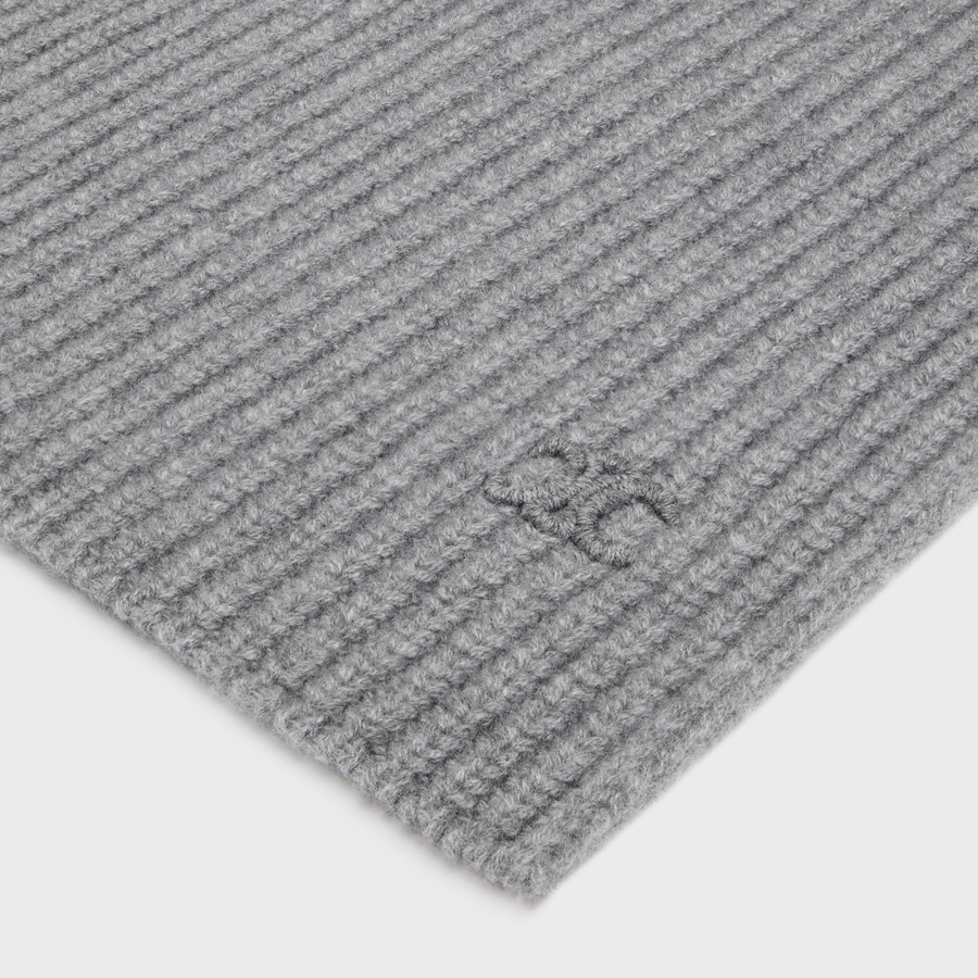 Celine Scottish Cashmere Triumphant Scarf In Gray