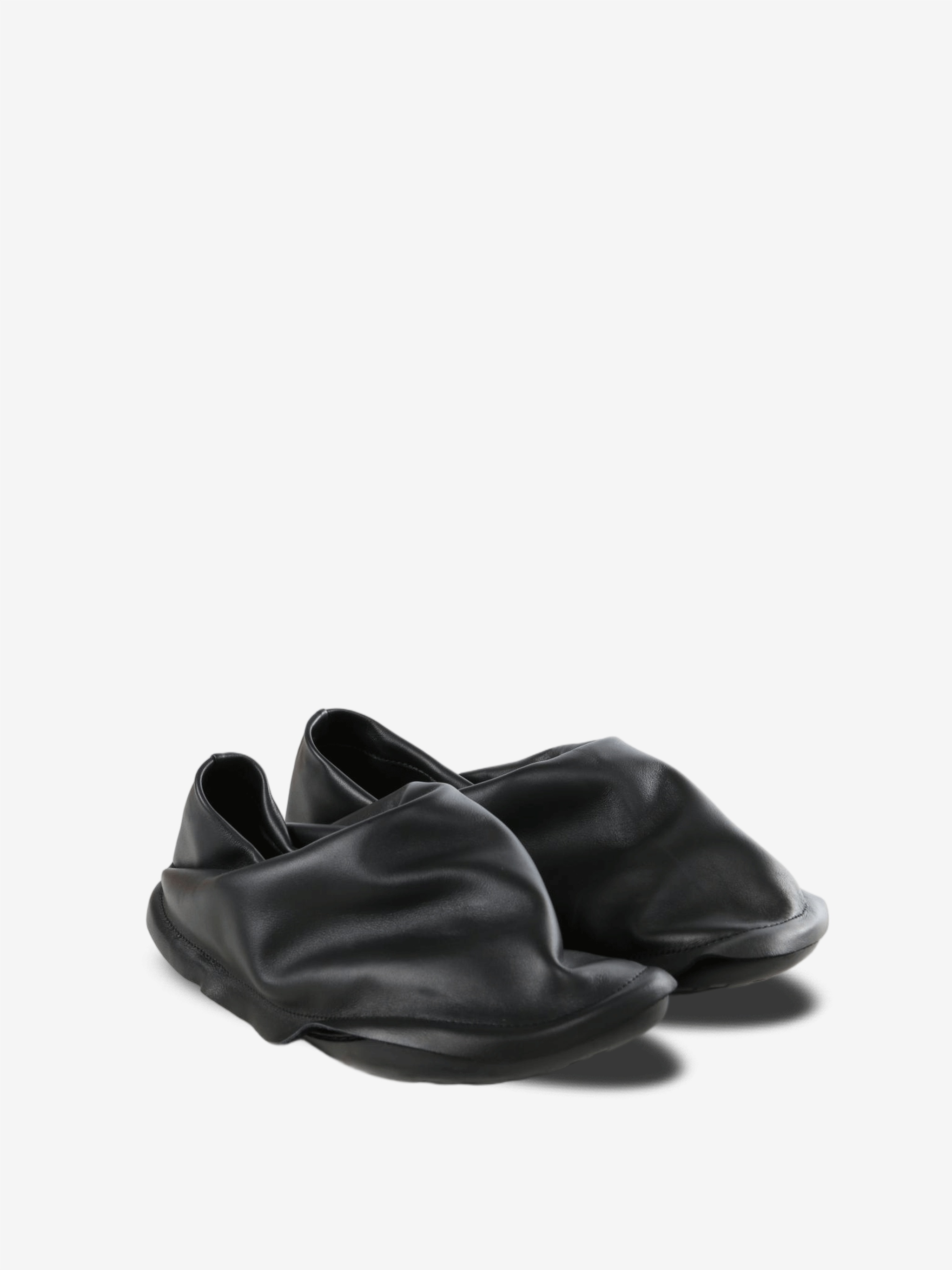 Camperlab Leather Flats In Black