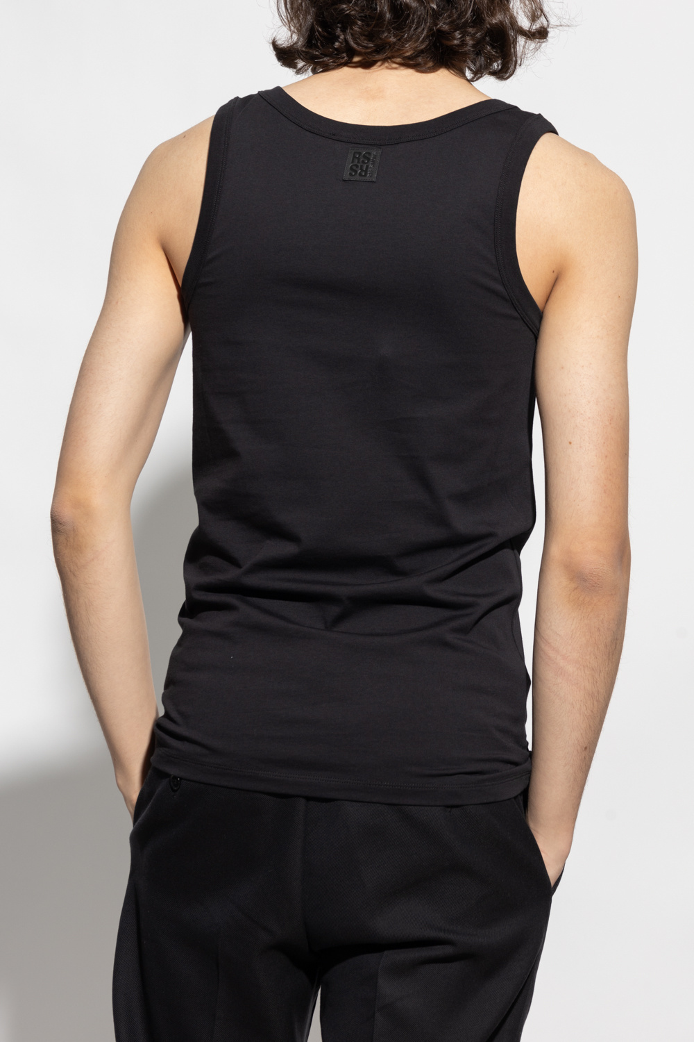 Raf Simons Logo Vest In Black