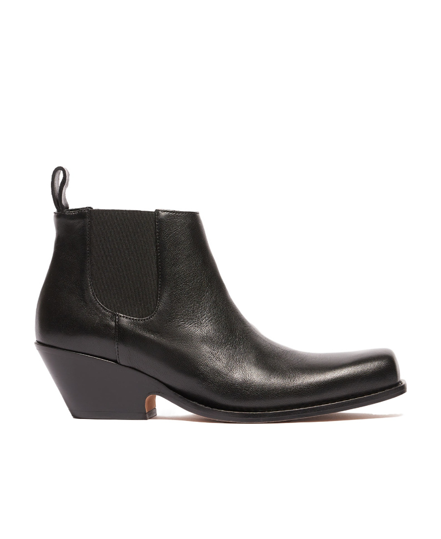 Sportmax Loose And Tight Inlaid Short Boots In Black