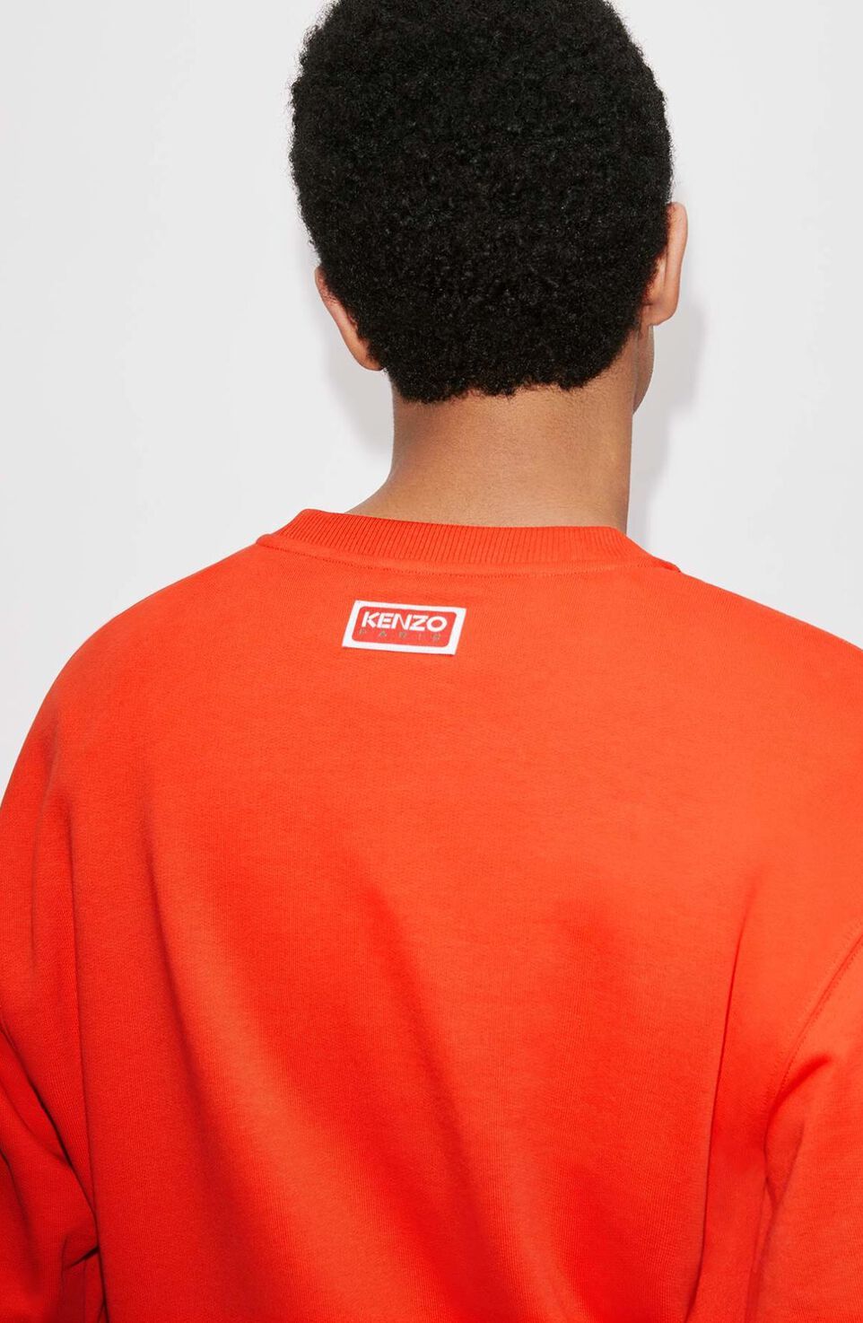 Kenzo Logo Embroidered Crewneck Sweatshirt In Red