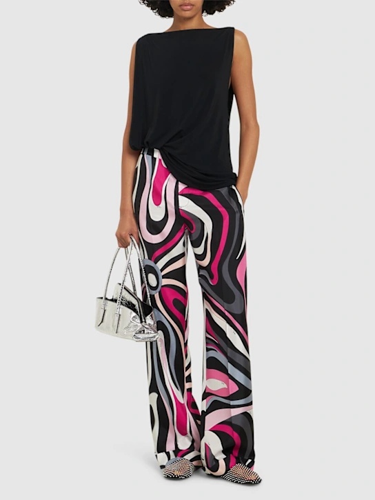 Emilio Pucci Printed Twill Slacks