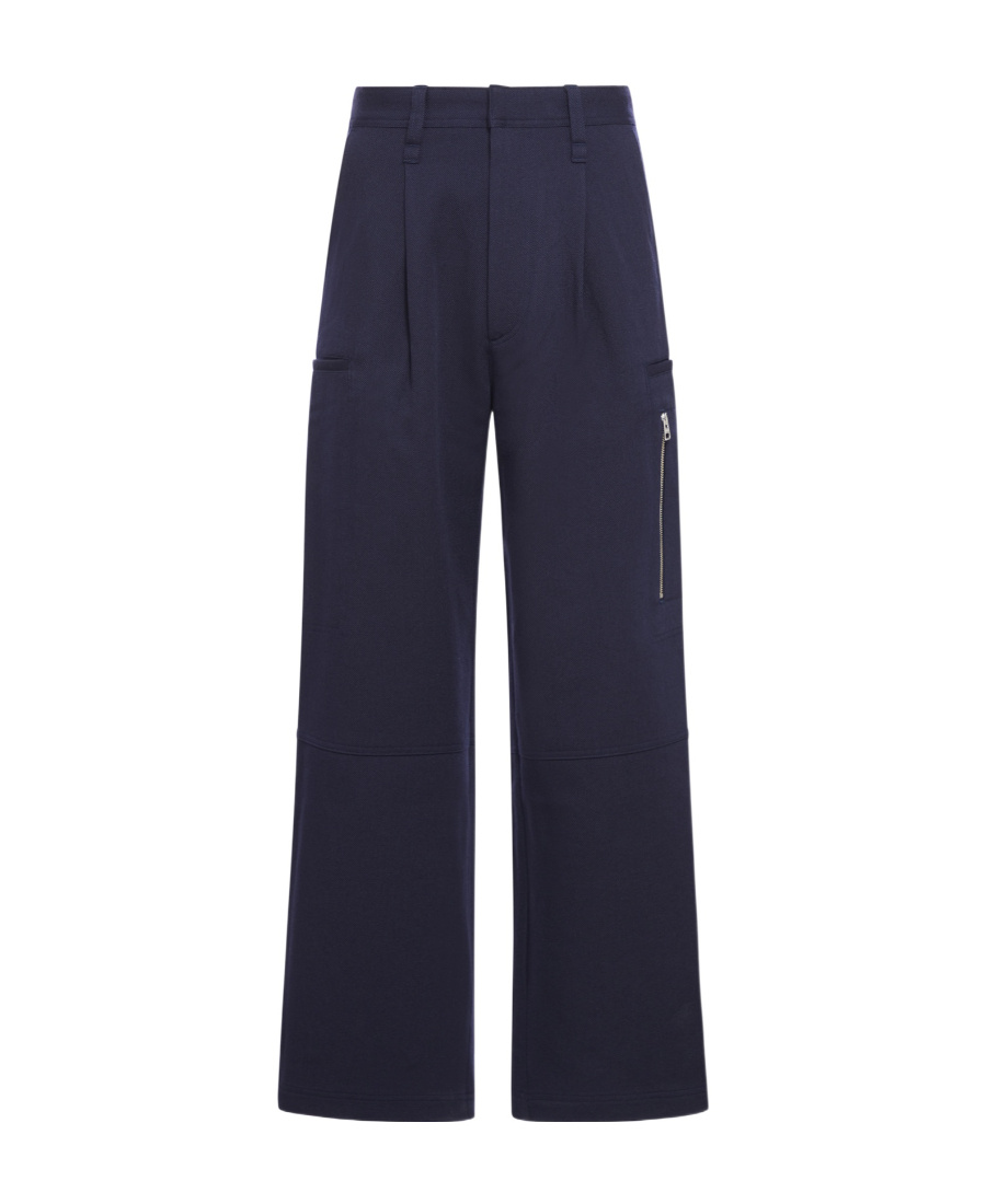 Shop Ami Alexandre Mattiussi Straight Casual Pants In Blue