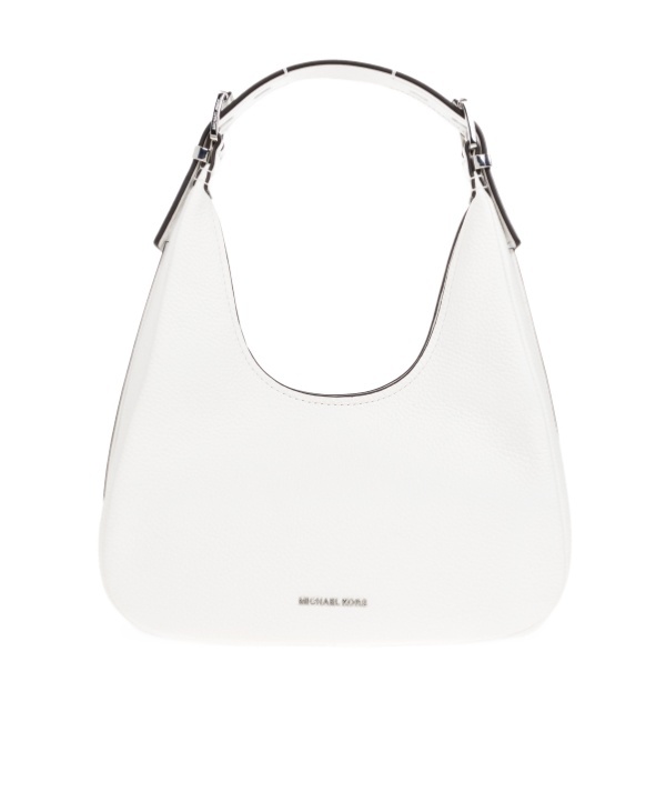 Michael Kors Logo Shoulder Bag In White