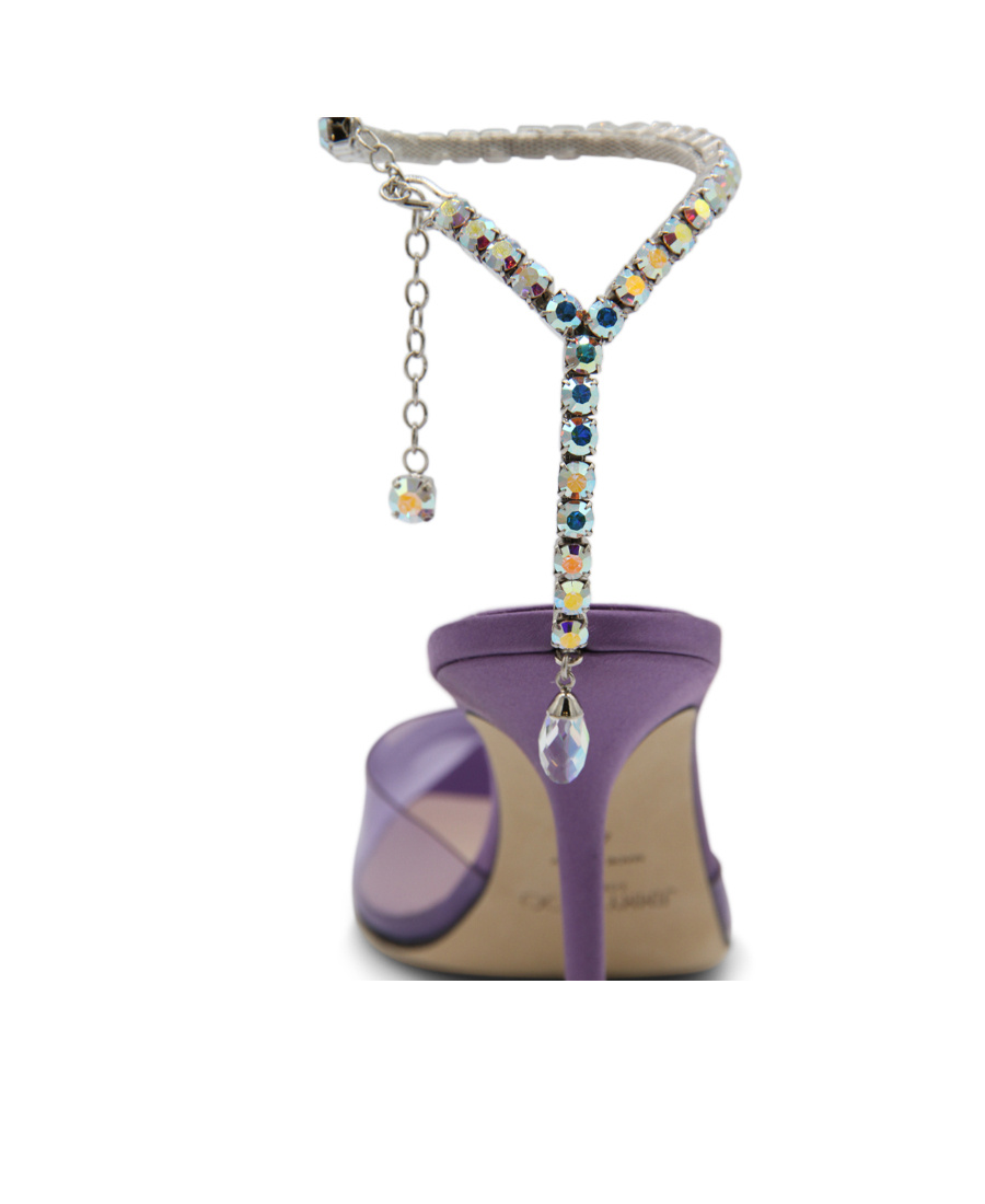 Jimmy Choo Purple Saeda 100 Heels In Purple