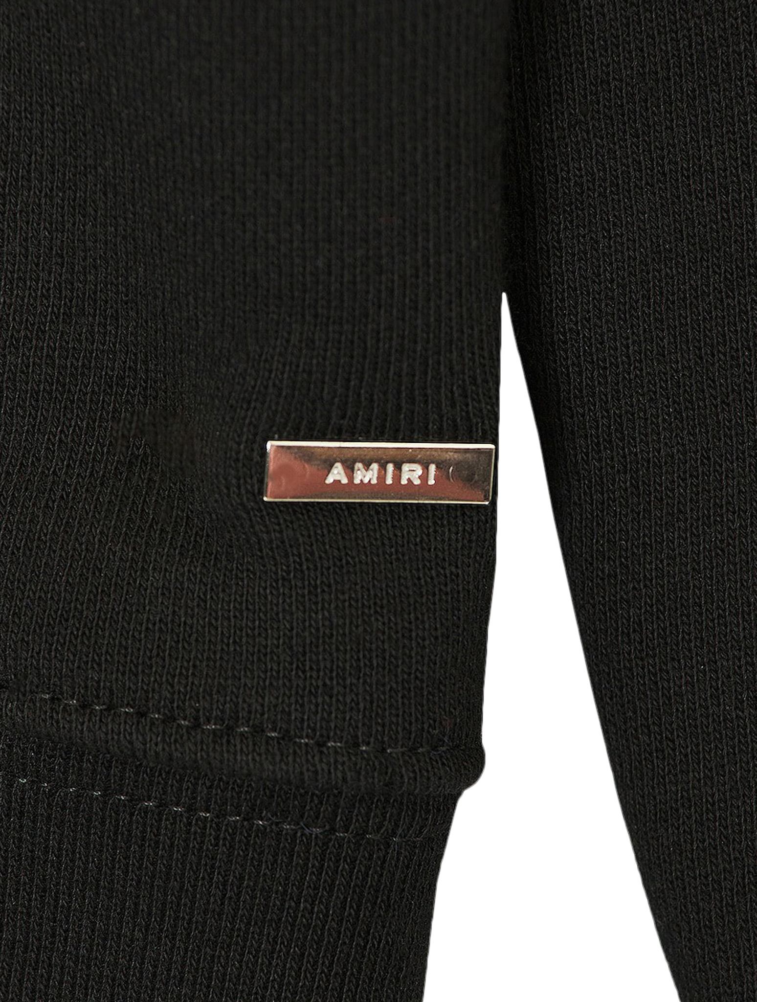 Amiri Logo-print Cotton Hoodie In Black