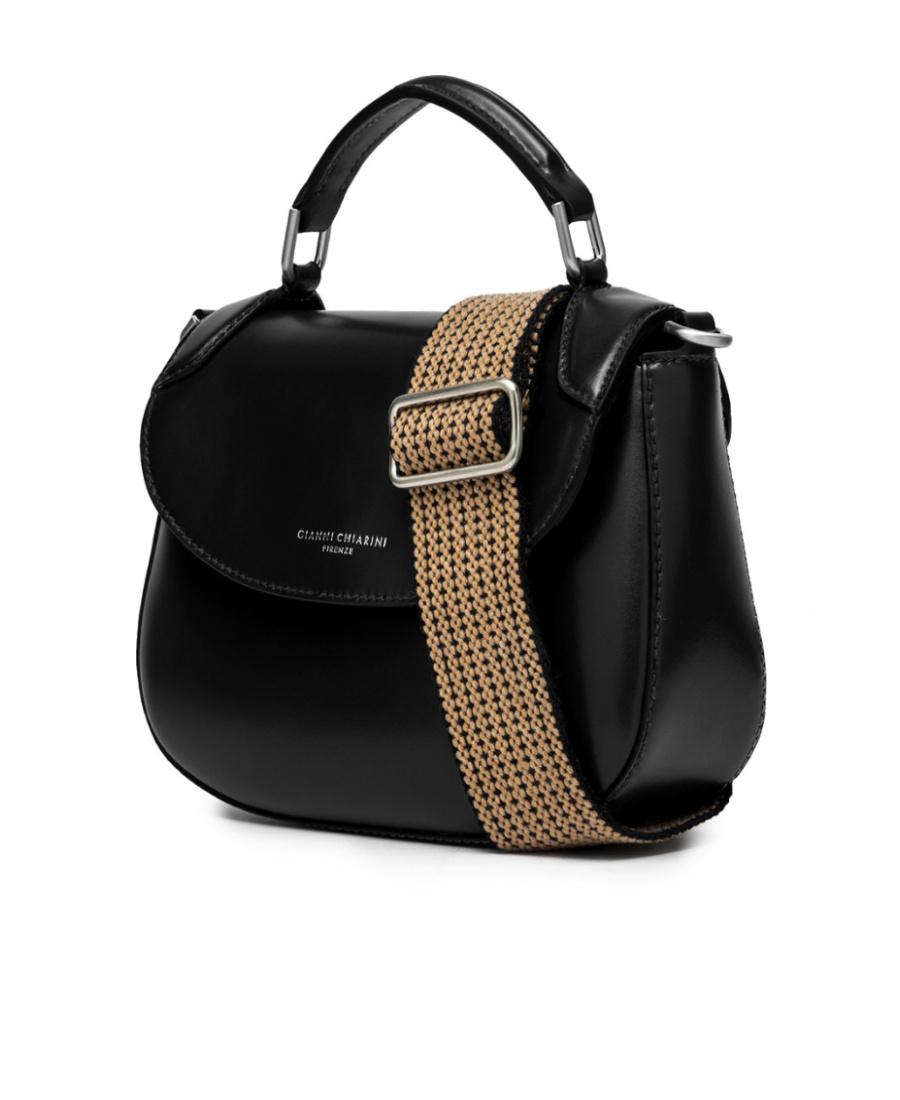 Gianni Chiarini Logo Shoulder Bag In Black