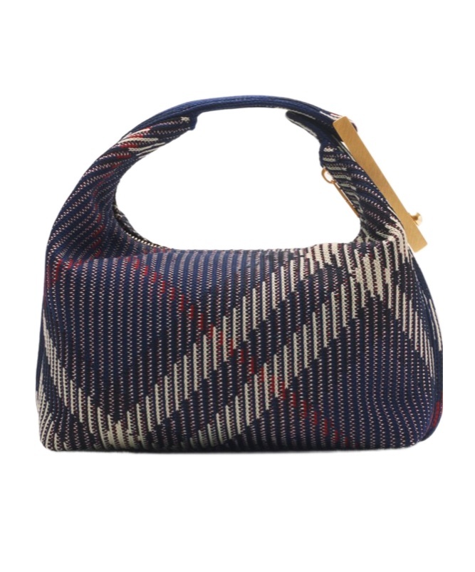 Burberry Mini Peg Handbag In Black
