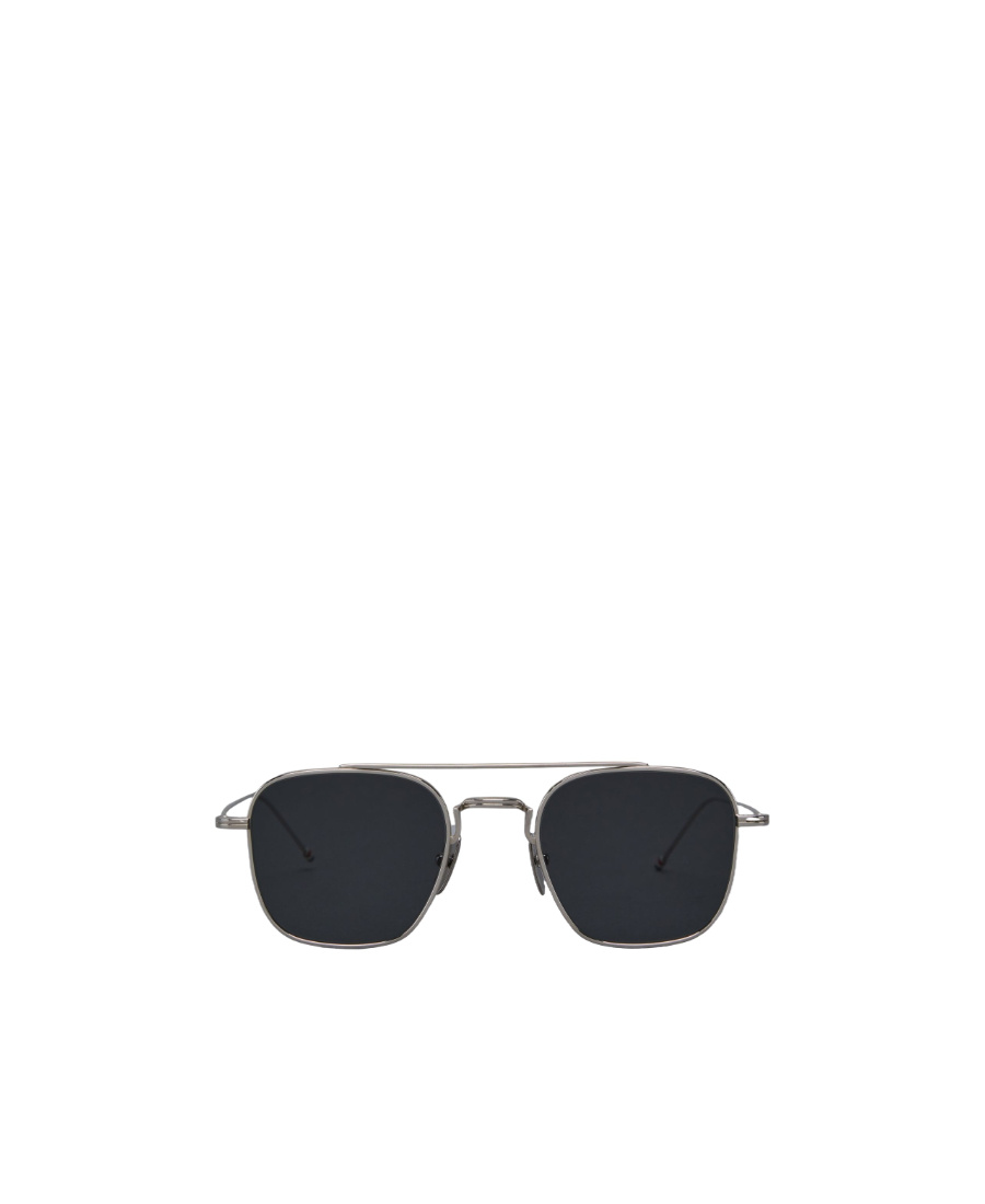 Thom Browne Pilot-frame Tinted Sunglasses In Blue
