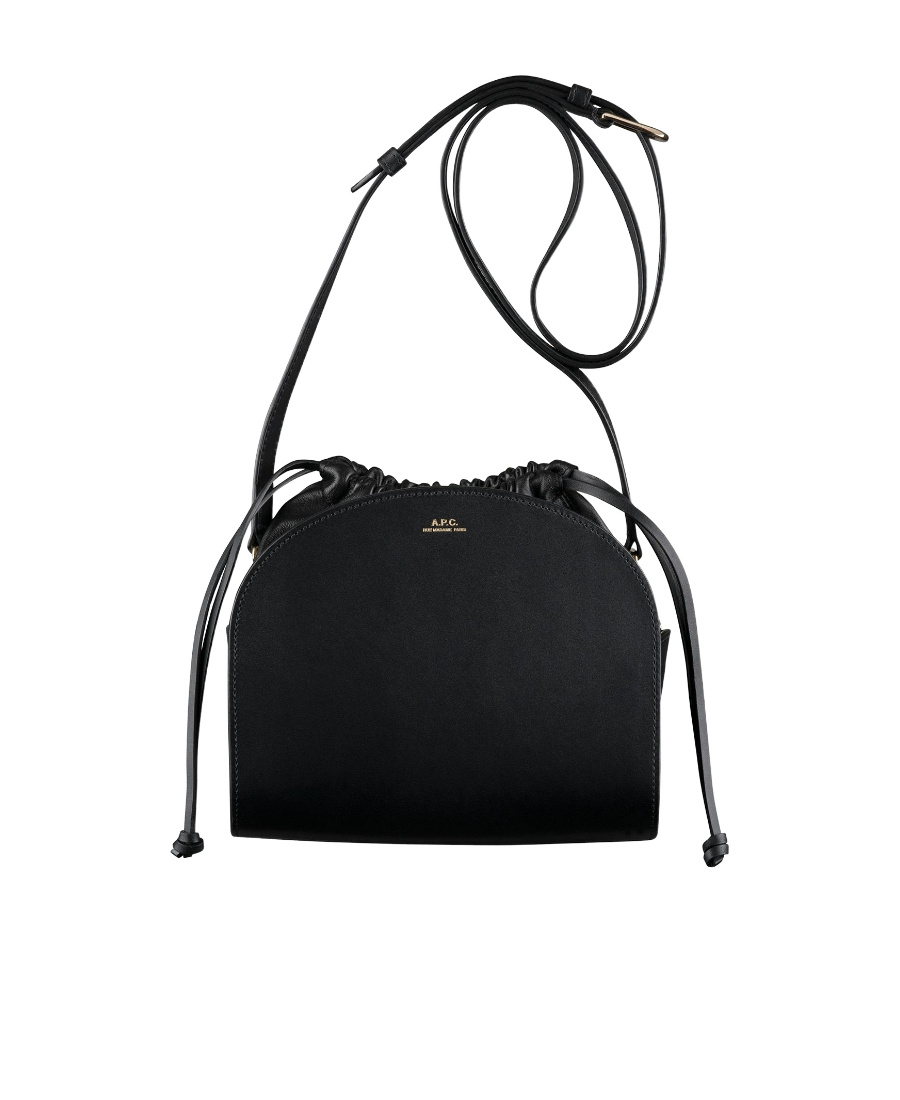 Apc Demi Lune Pochon Crossbody Bag In Black