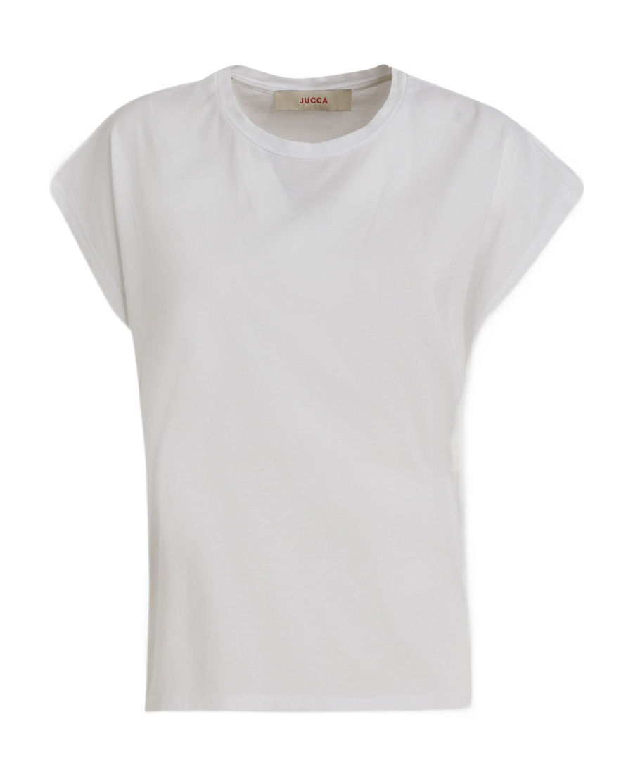 Jucca T-shirt With Round Neck And Short Sleeves In White