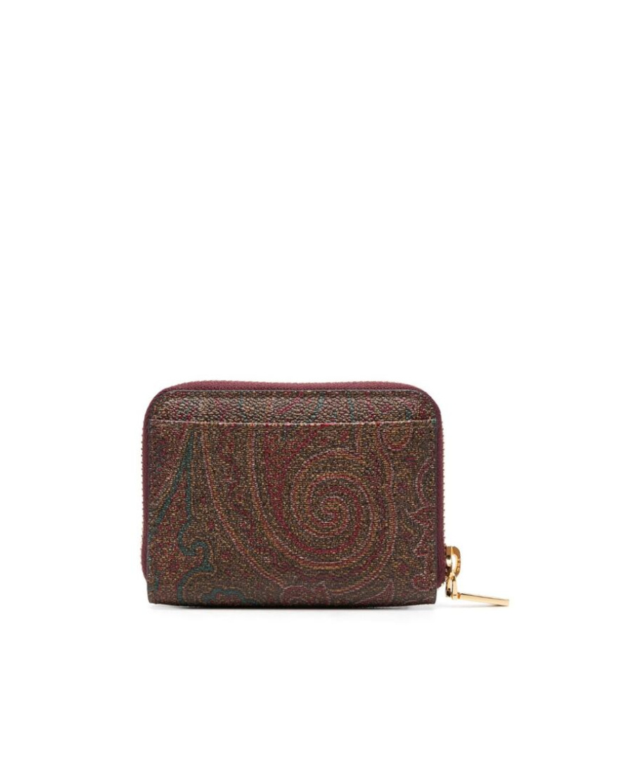 Etro Pegaso Zip-around Wallet In Brown