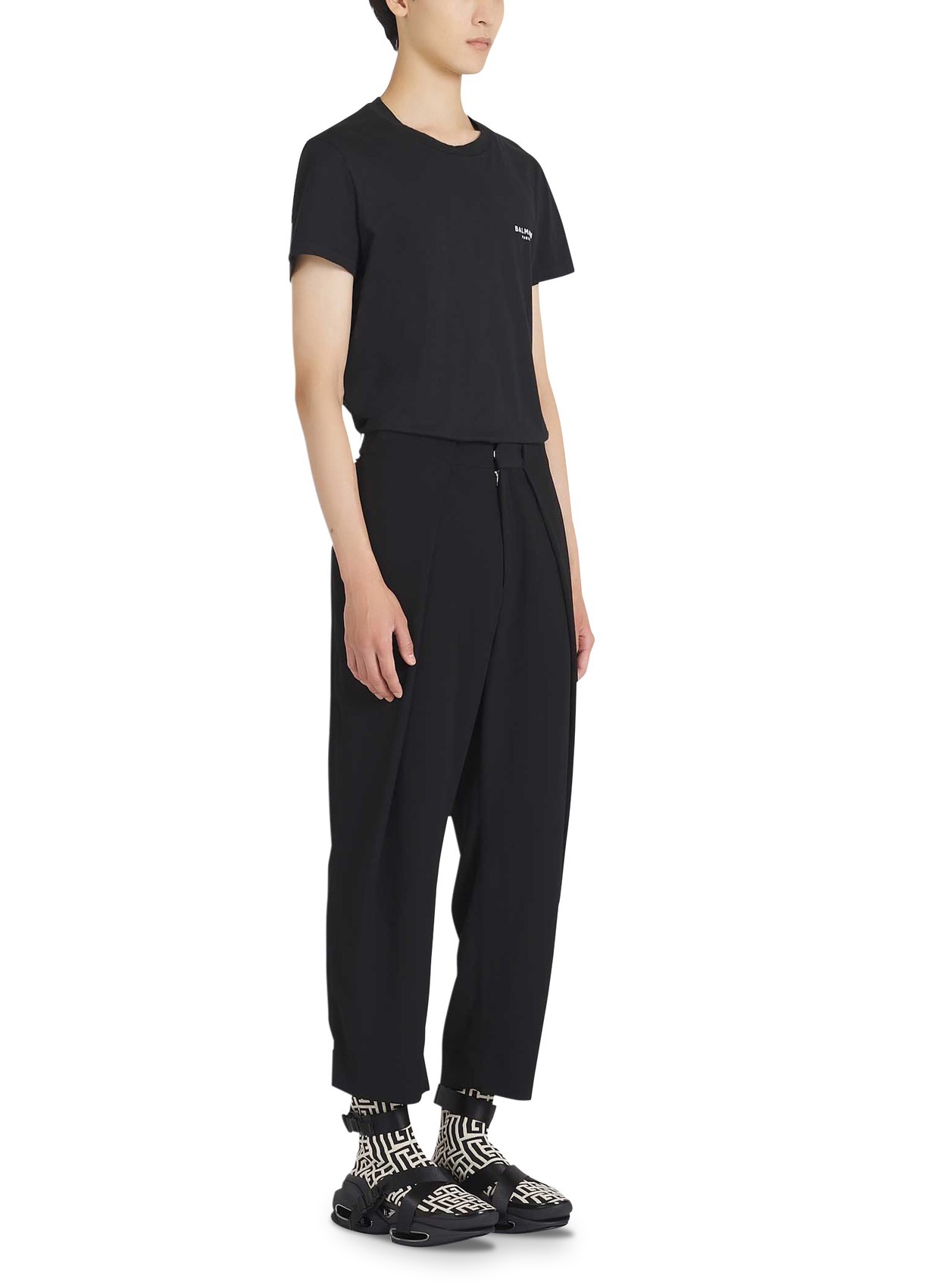 BALMAIN PLEATED CASUAL PANTS