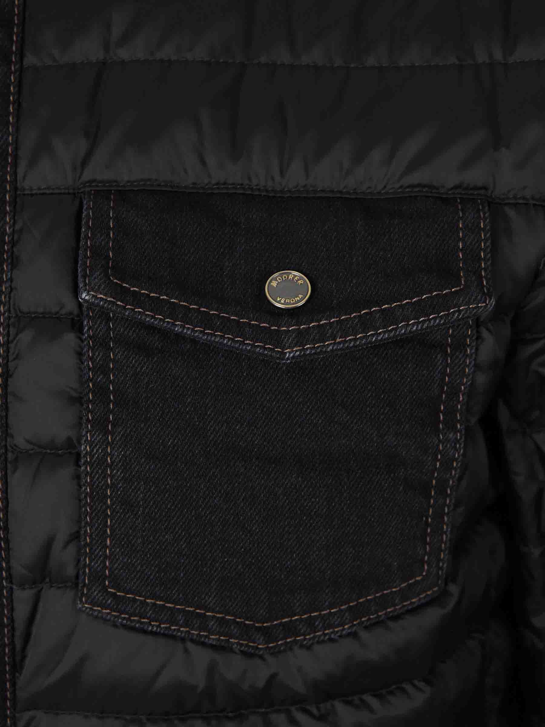 Moorer Mougi Quilted Down Jacket In Black