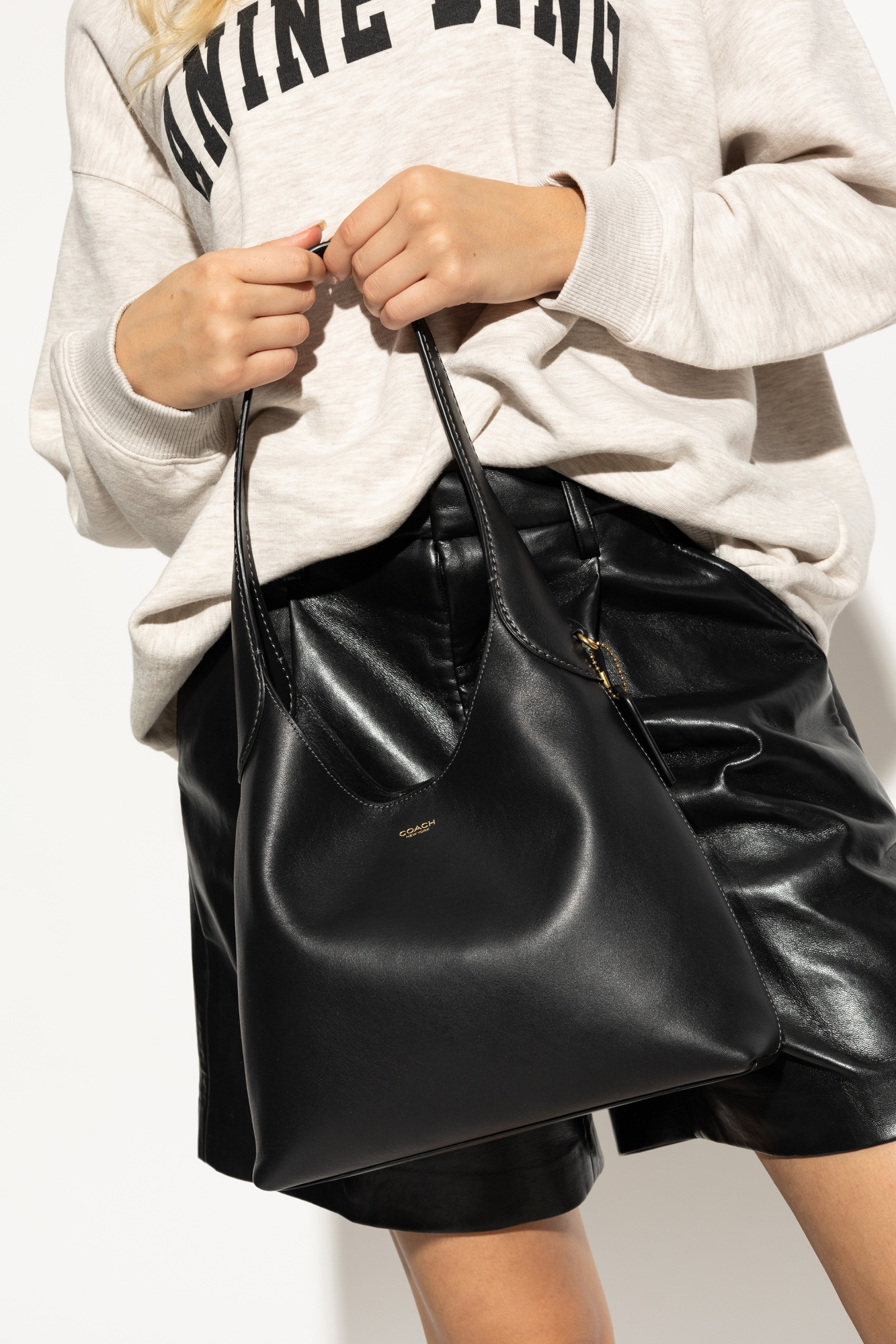 Coach Sac Porté Épaule Brooklyn 28 In Black