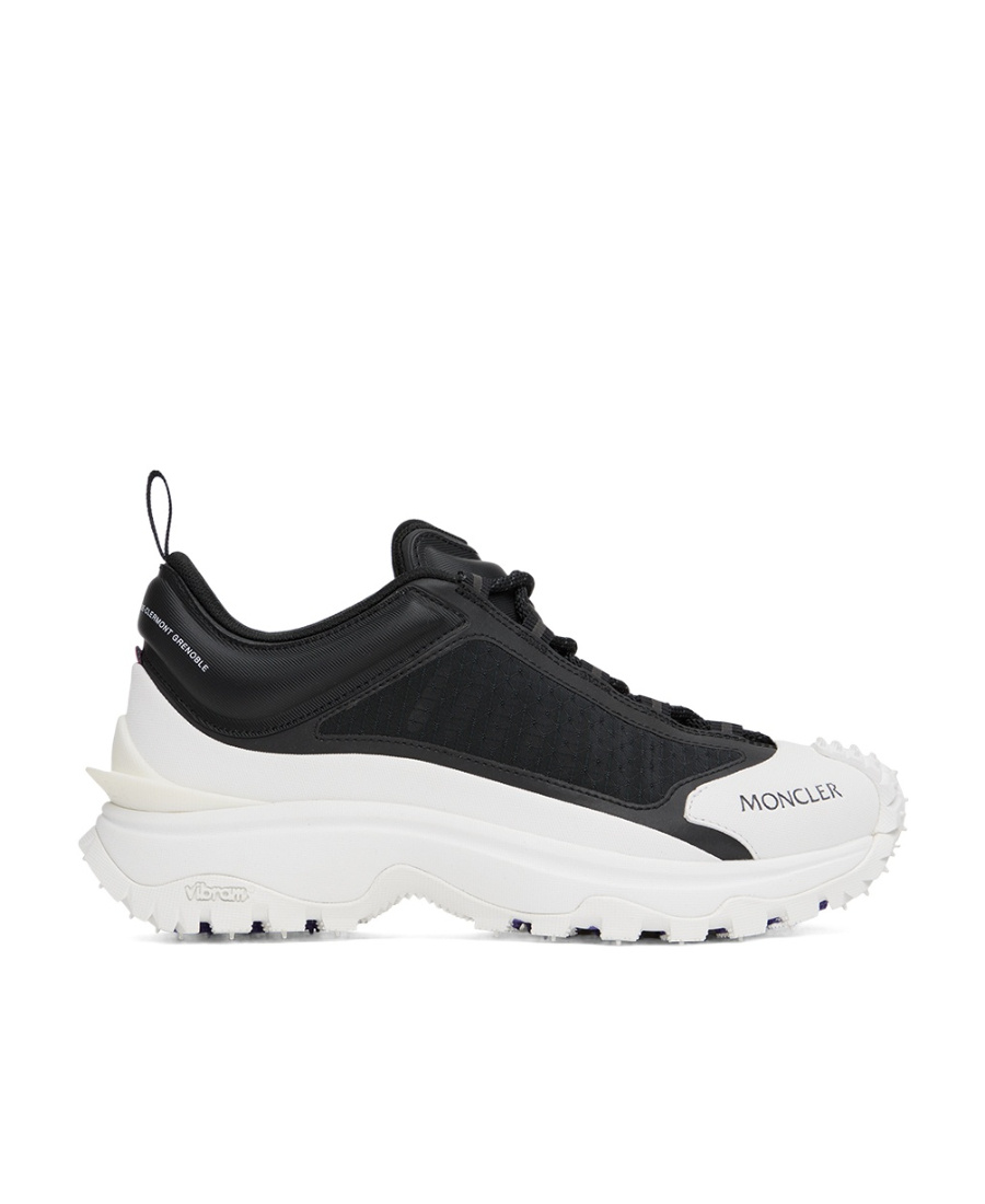 Moncler Ssense Exclusive Black & White Trailgrip Lite Sneakers In Black