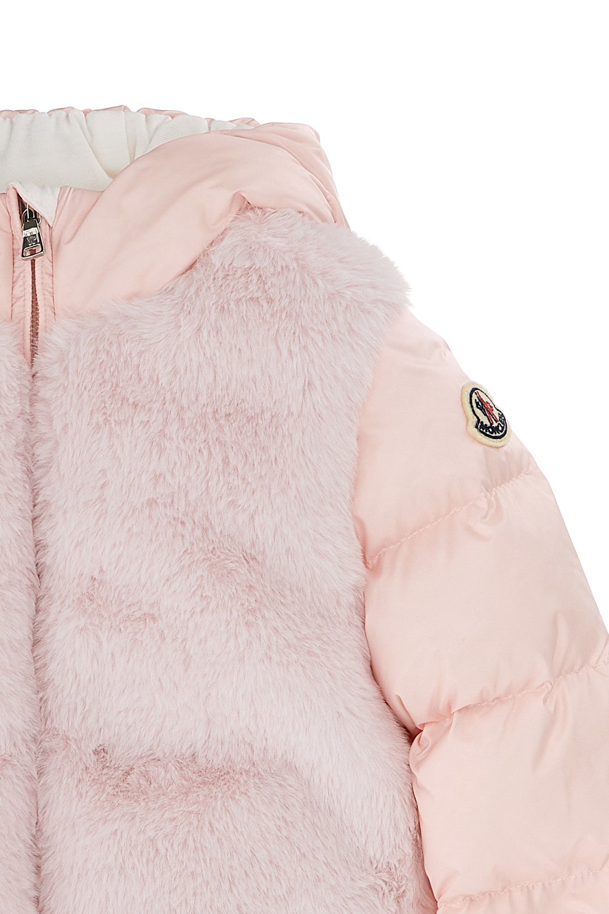 Moncler Amin Hooded Down Jacket In Pink
