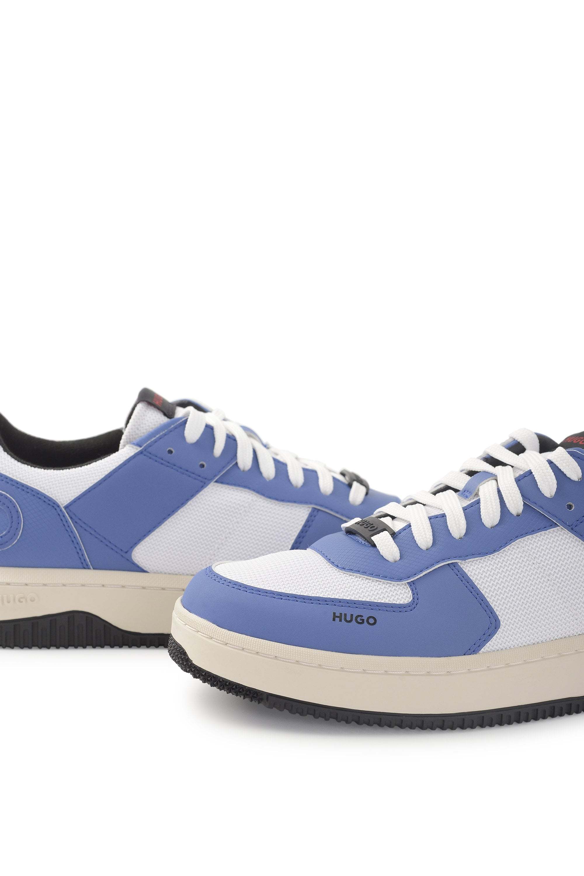 Hugo Boss Hugo Kilian Logo Patch Sneakers In Blue